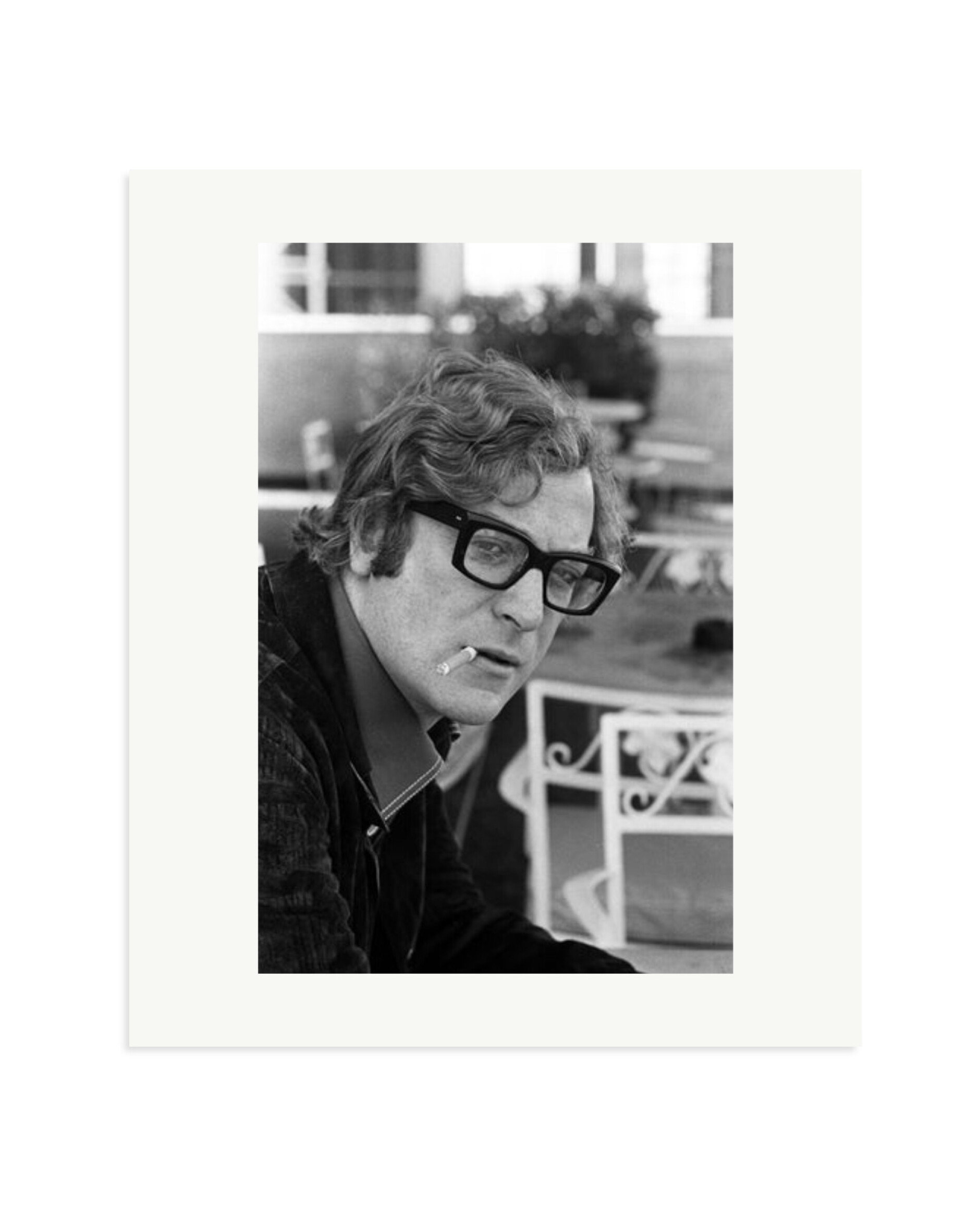 Michael Caine Smoking Print Only / Large