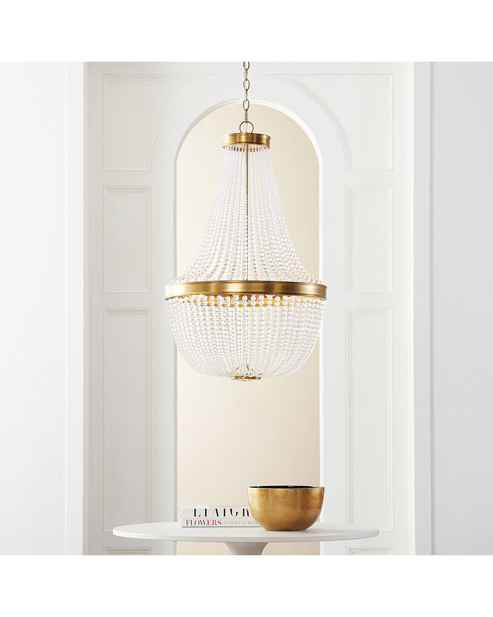 Summerhill kristallkrona mässing M