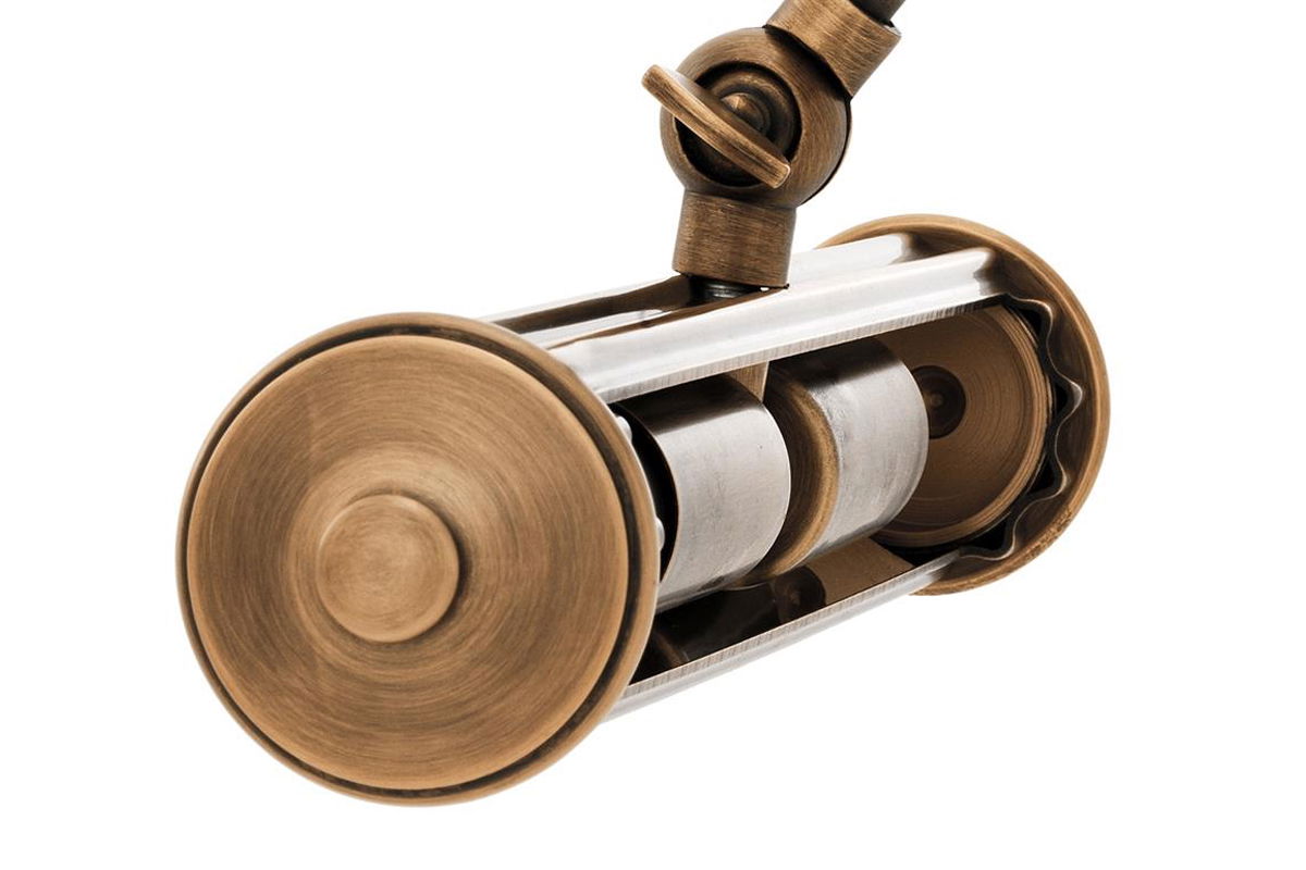 Luca vägglampa antik mässing S