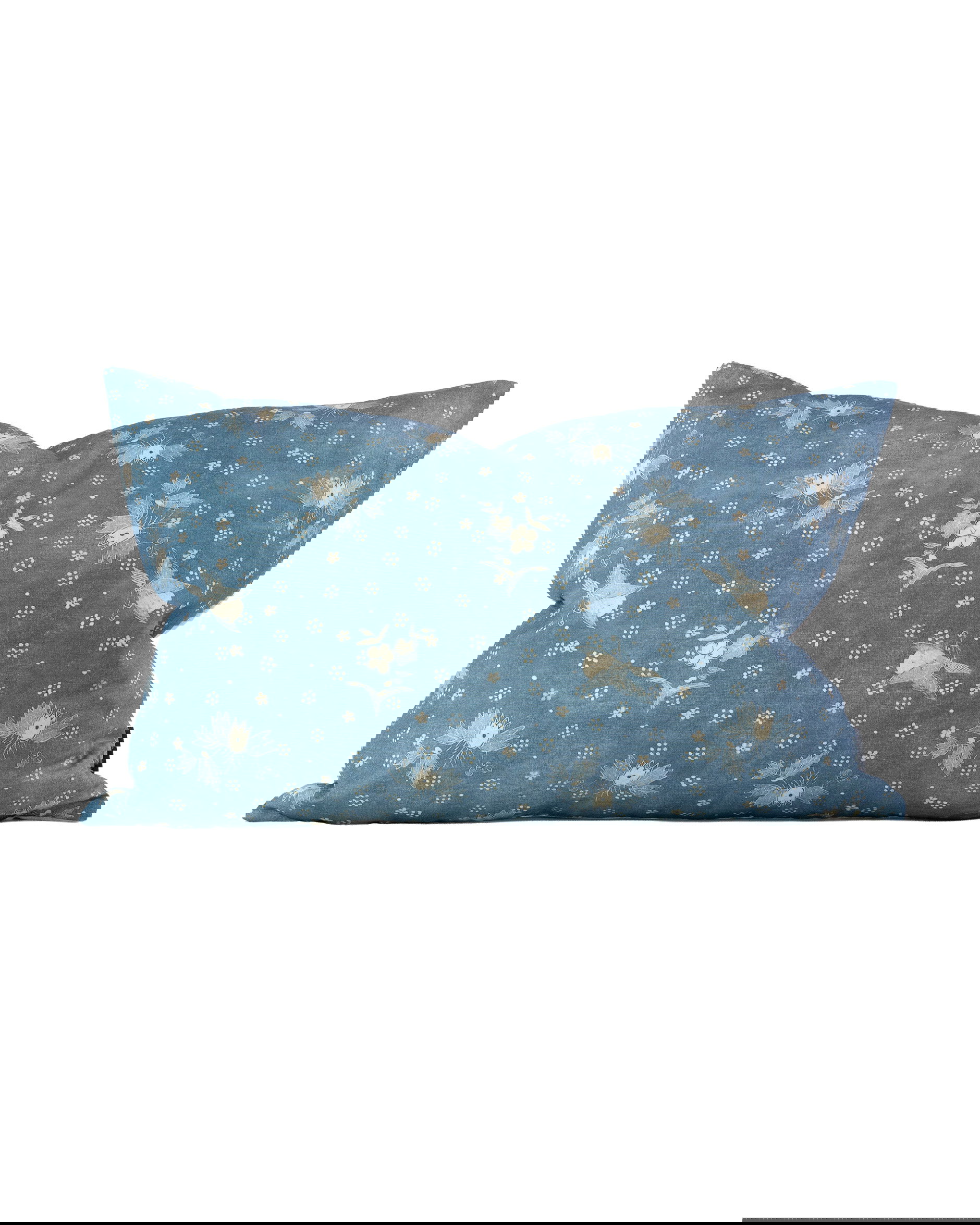 Wells Batik cushion cover chambray