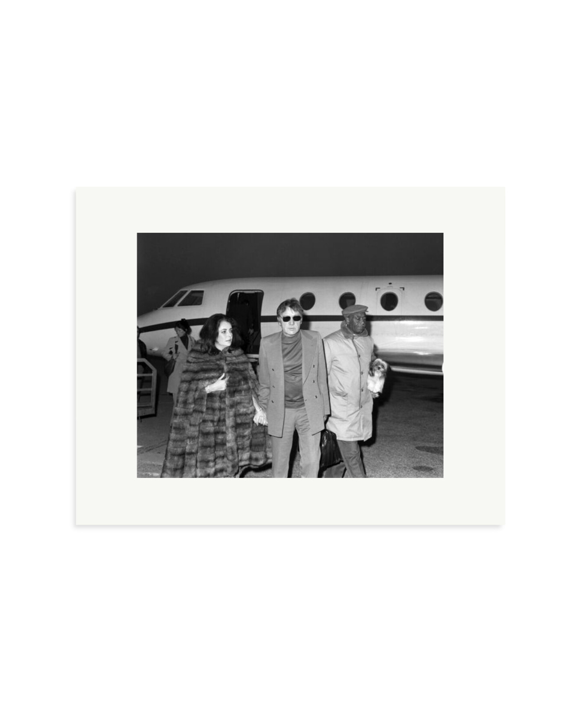 Burton And Taylor At Airport Print Only / Small