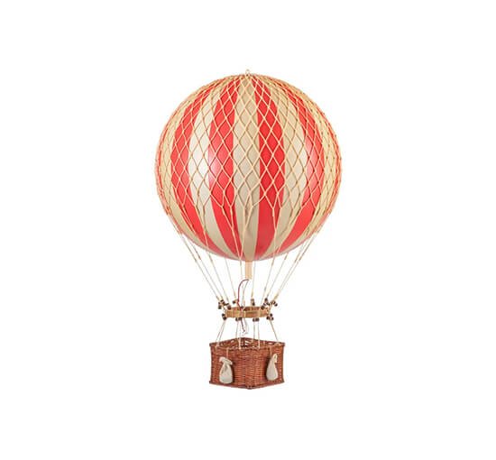True Red - Jules Verne luftballong röd