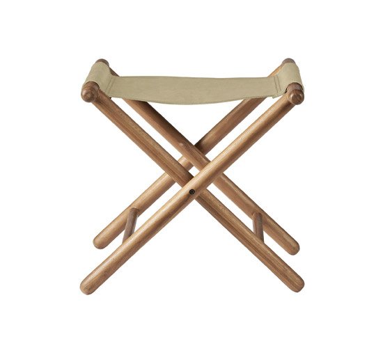 Zwart - Faro folding stool natural