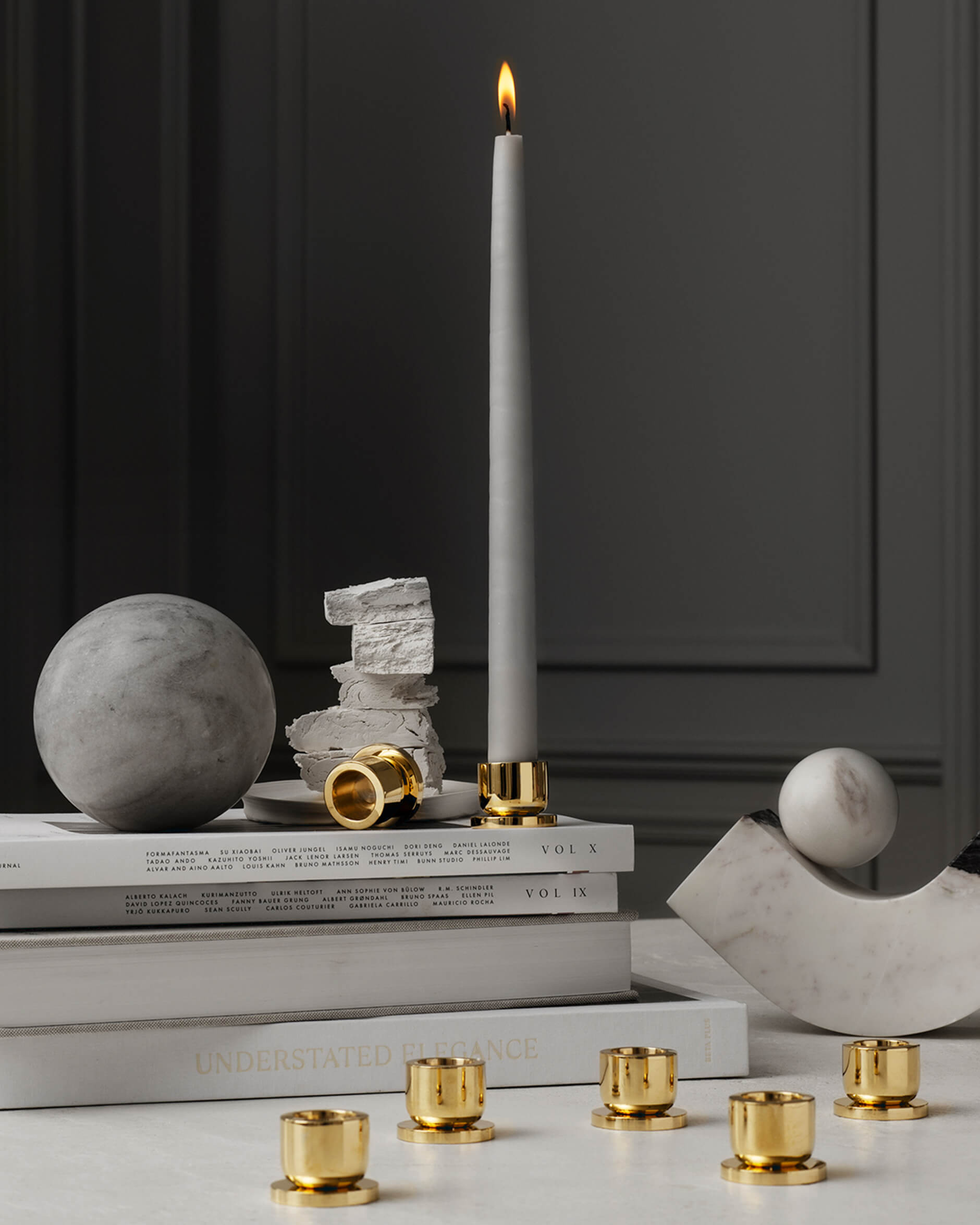 Bijou ljusstake mässing