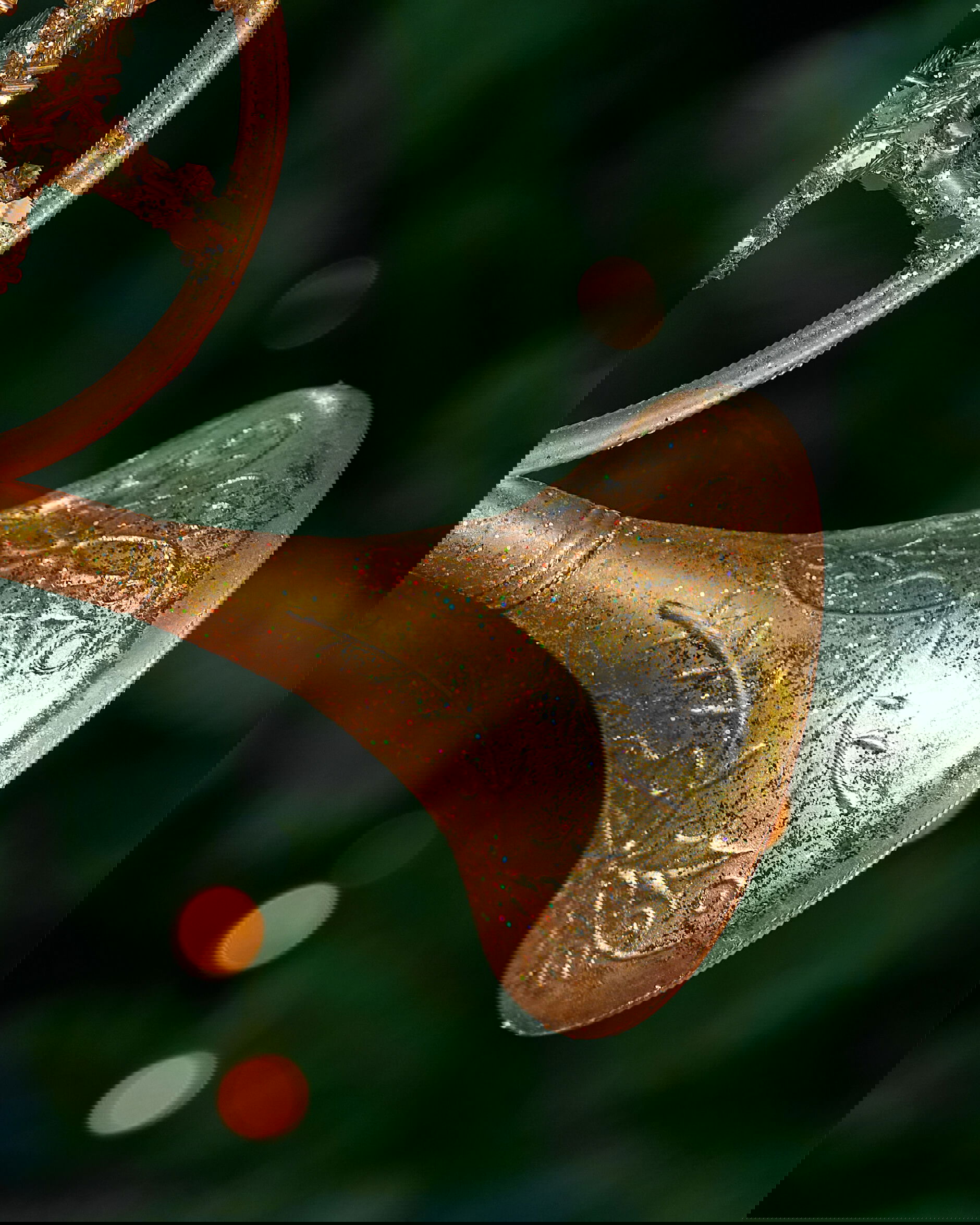 Harvey valthorn julgransdekoration guld 24cm