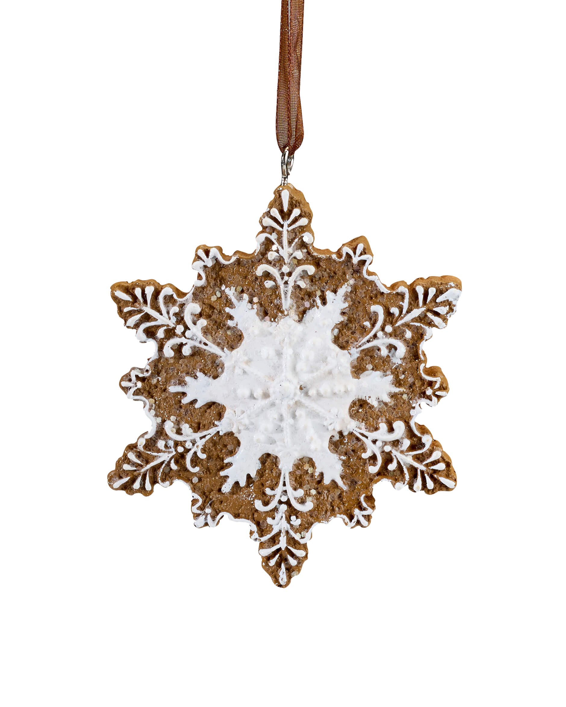 Marple pepparkaka snöflinga julgransdekoration