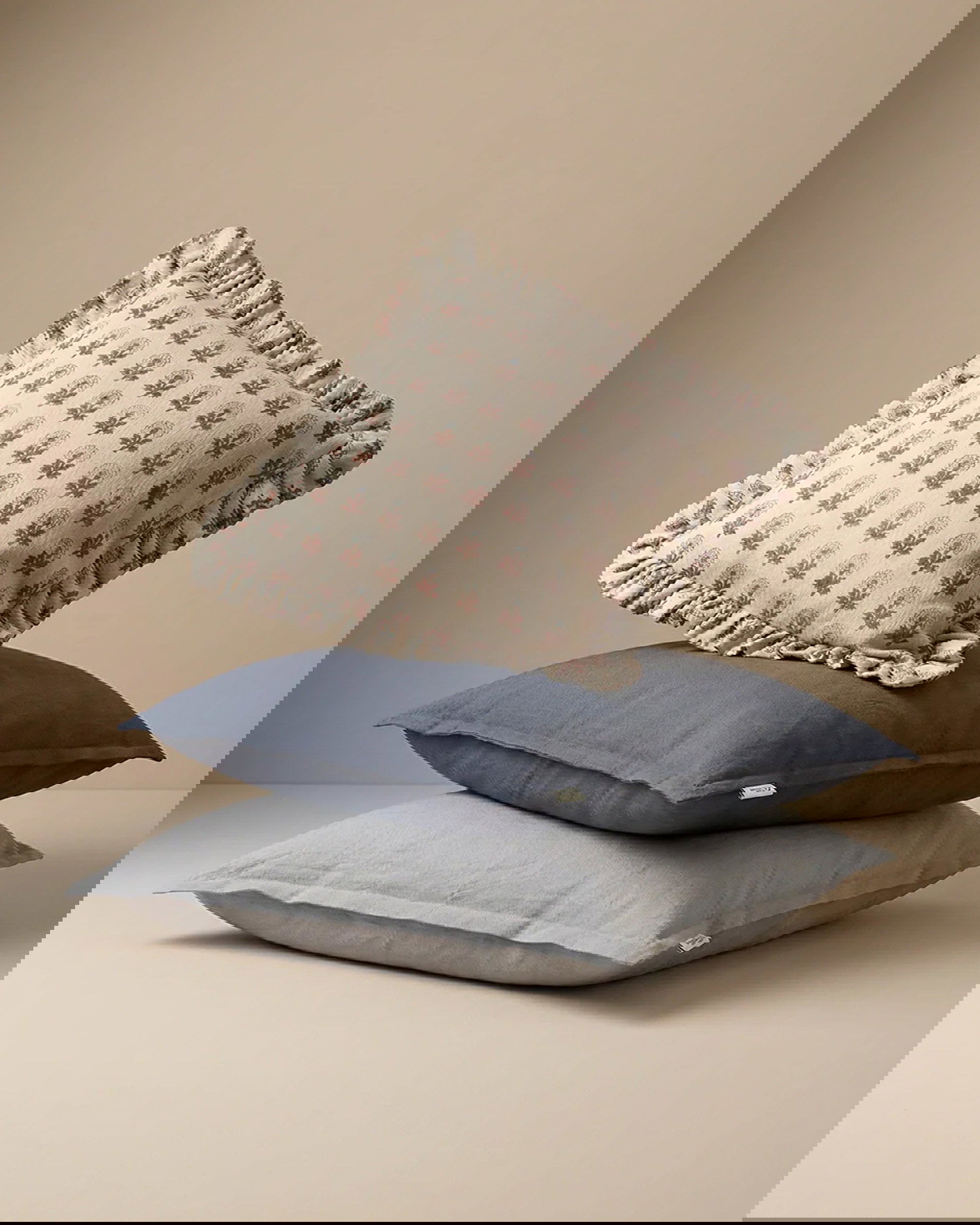 Classic Linen Cushion Cover Dove Blue