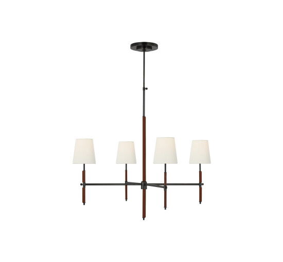 null - Bryant Wrapped Chandelier Brass L