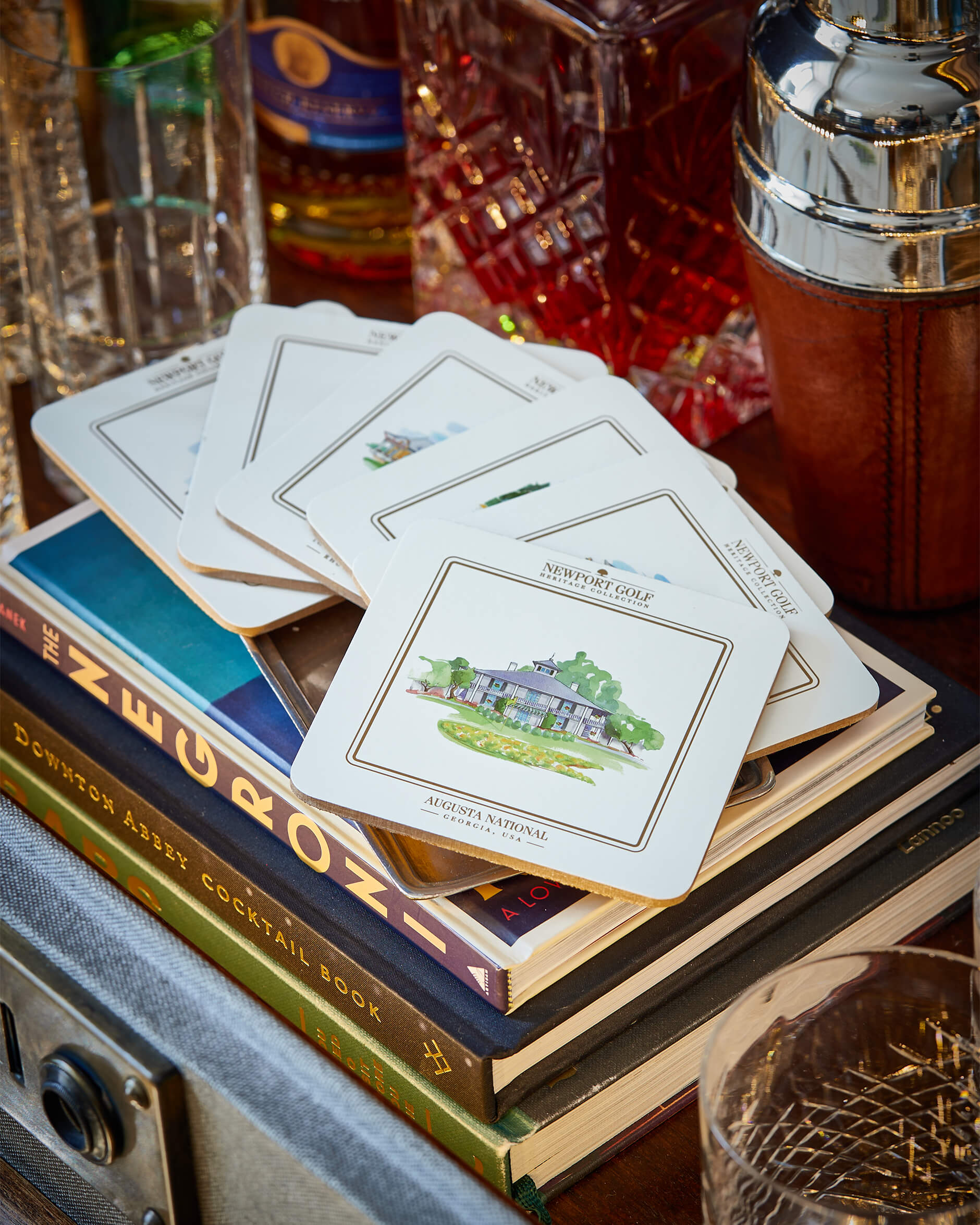 Clubhouse glasunderlägg vit 6-pack