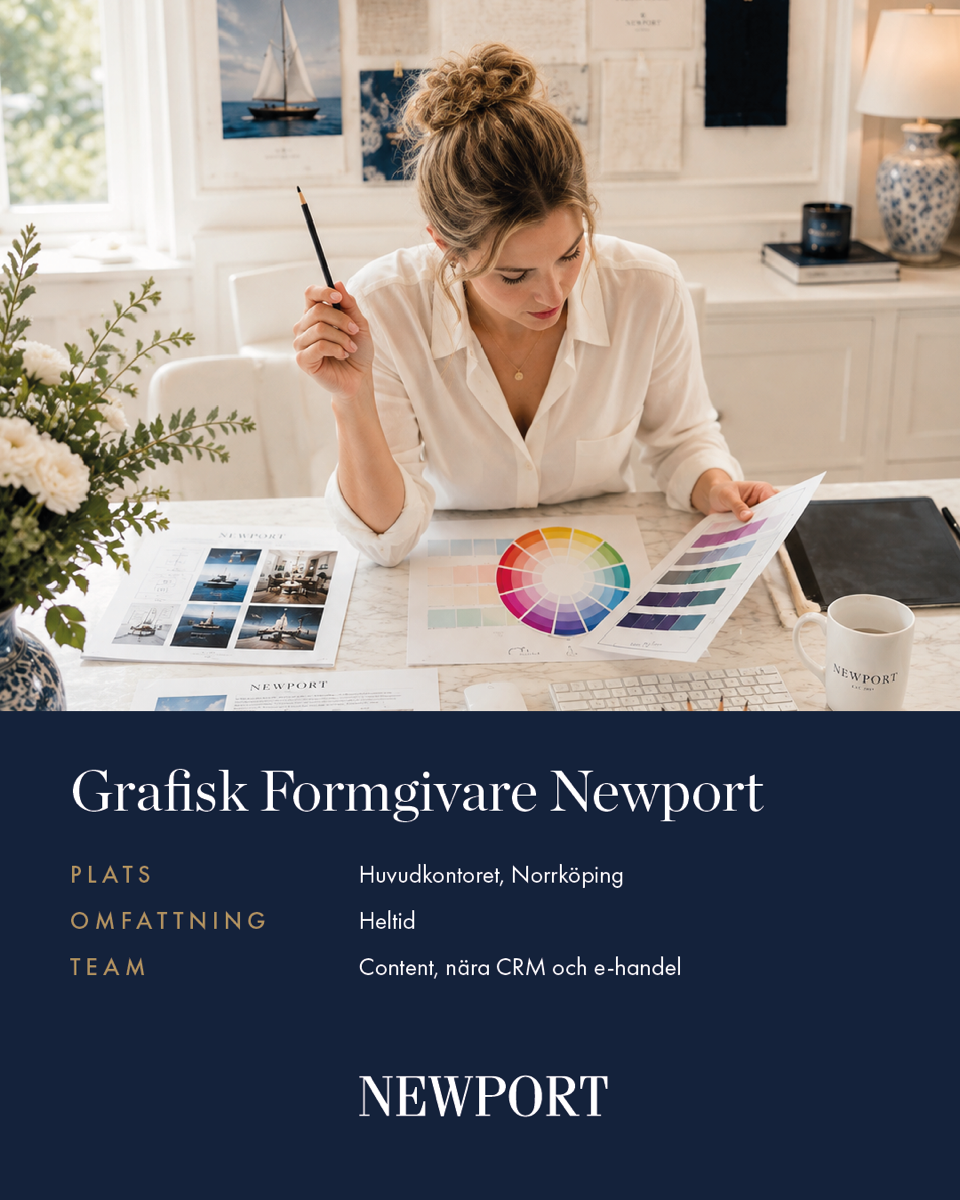Grafisk Formgivare till Newport i Norrköping | Lediga jobb