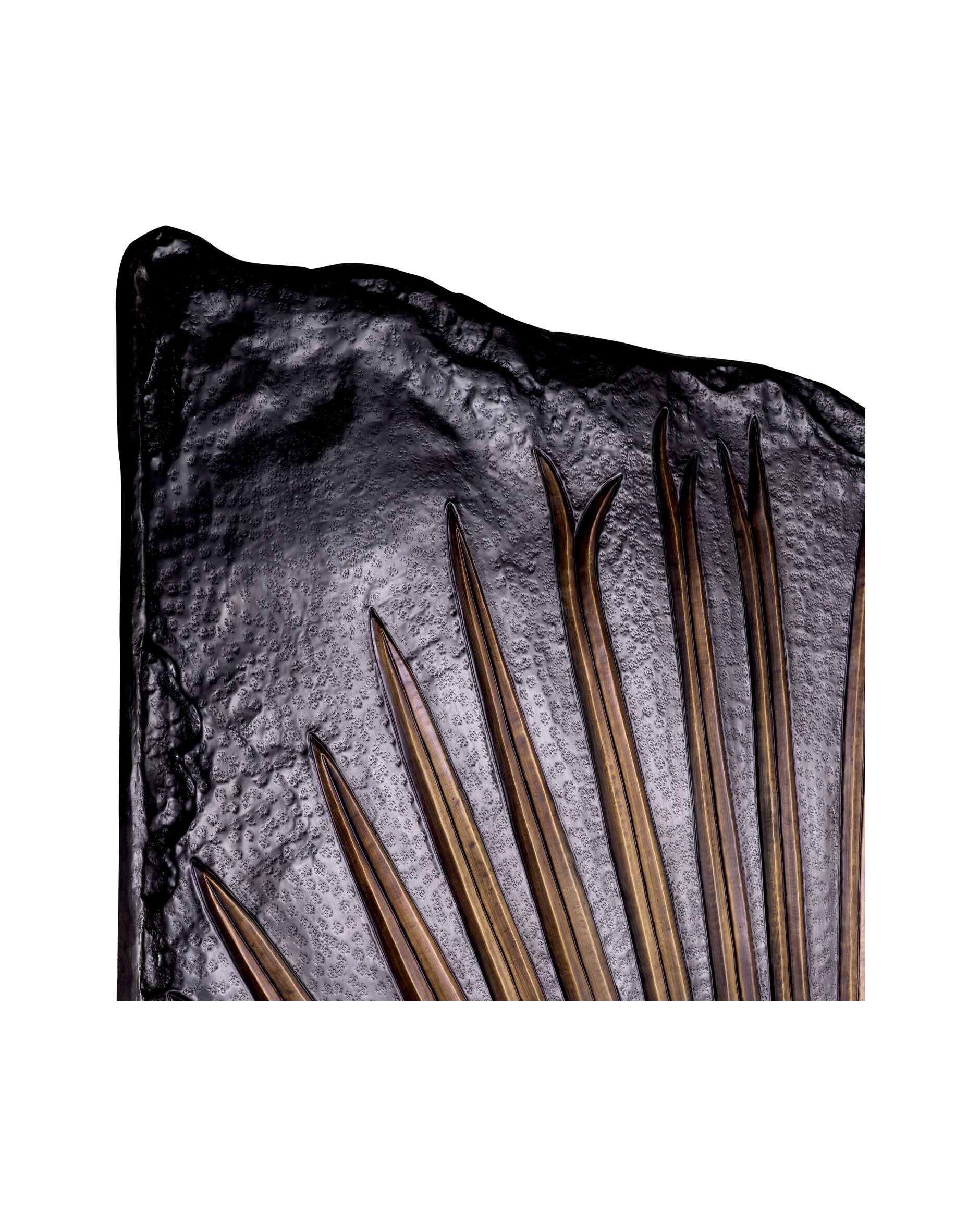 Palma väggdekoration bronze finish