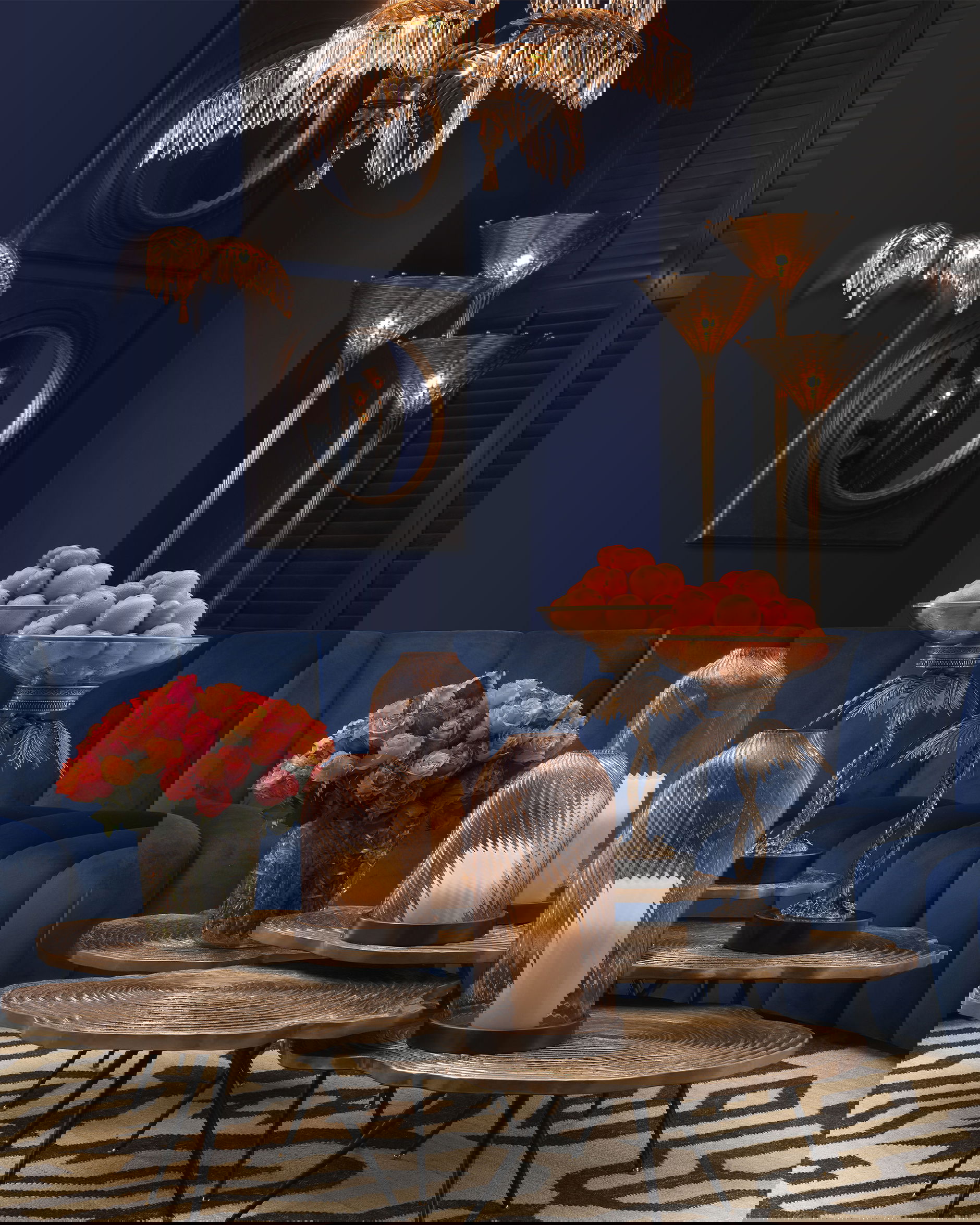 Hildebrandt Chandelier Brass