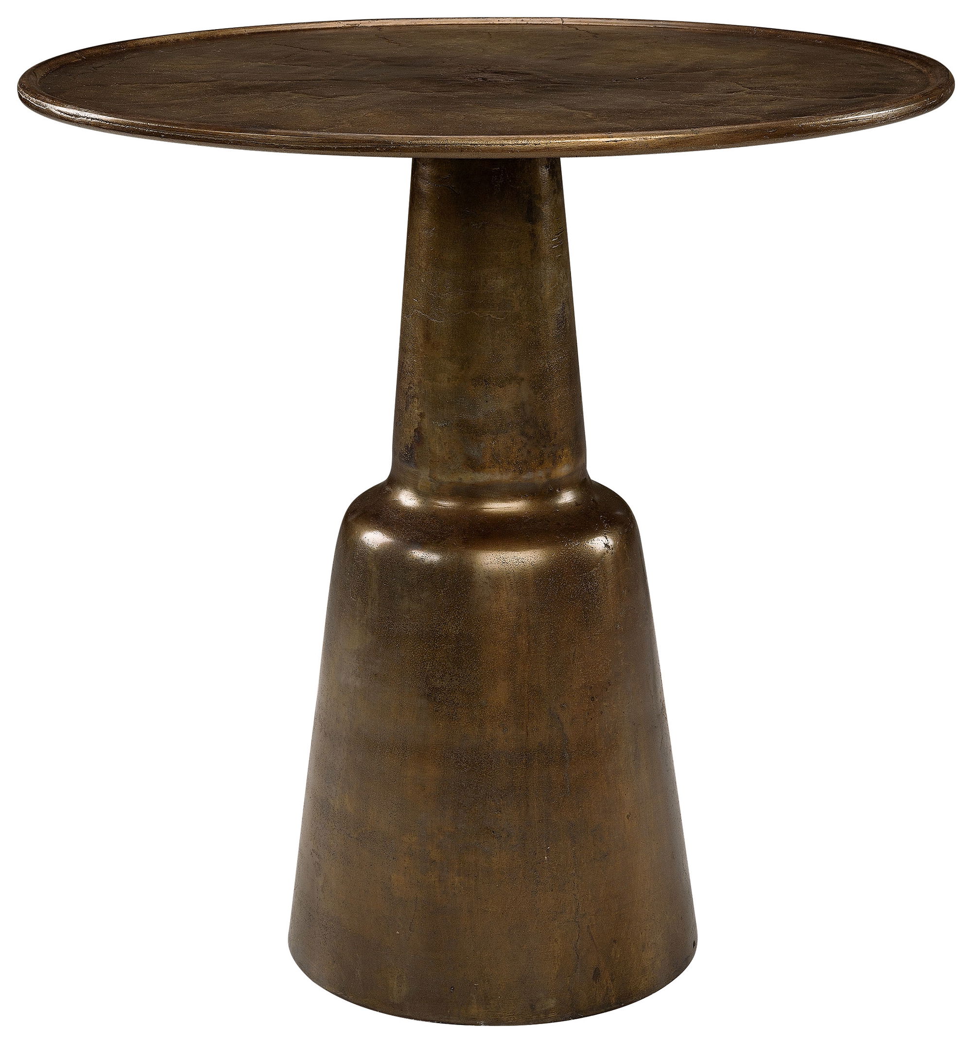 Chloé Cafe Table Round Vintage Brass OUTLET