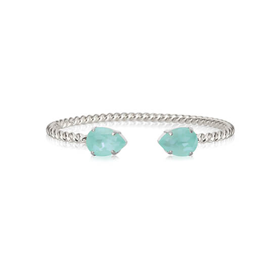 null - Mini Drop armbånd crystal rhodium