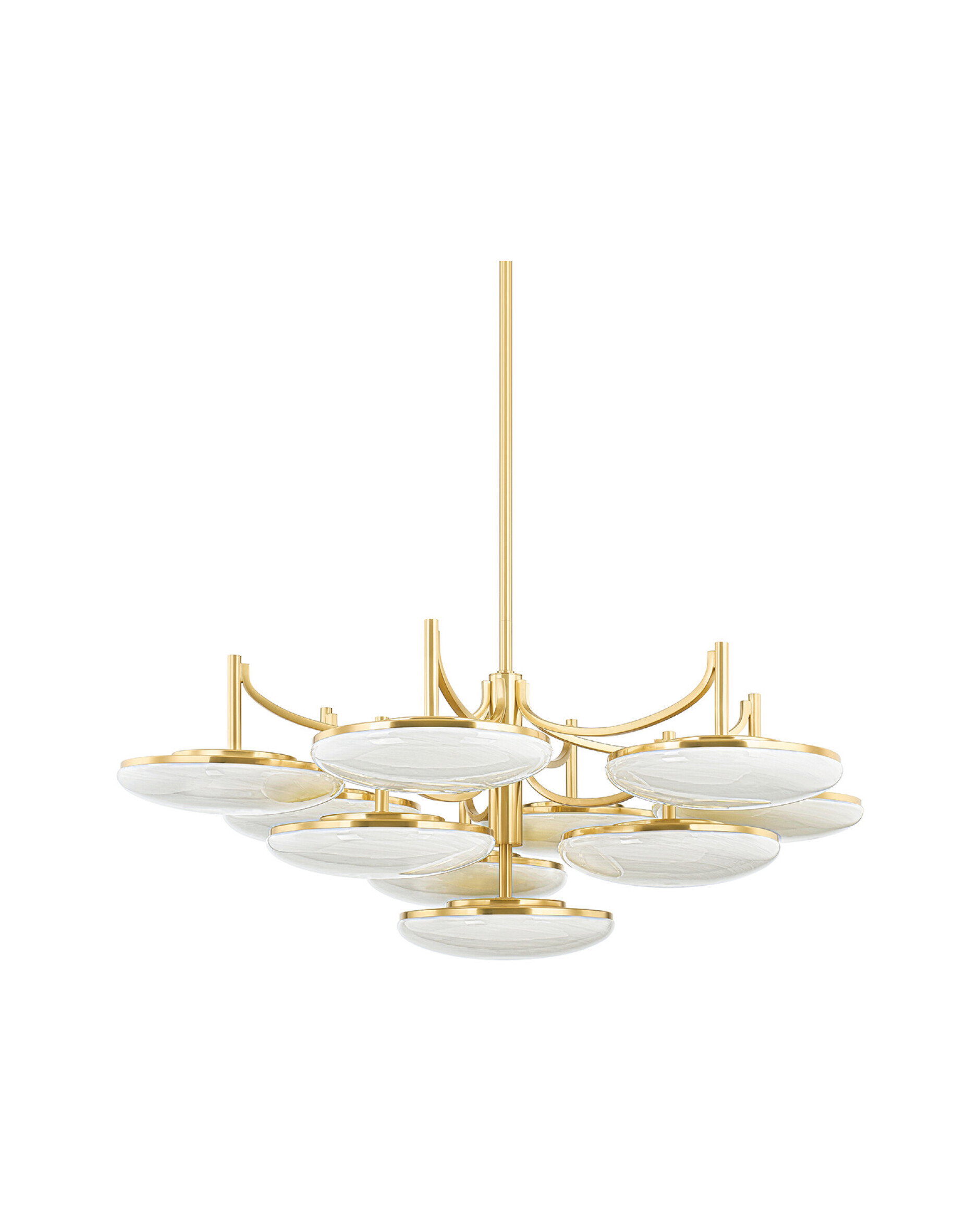 Bregman Chandelier Aged Brass