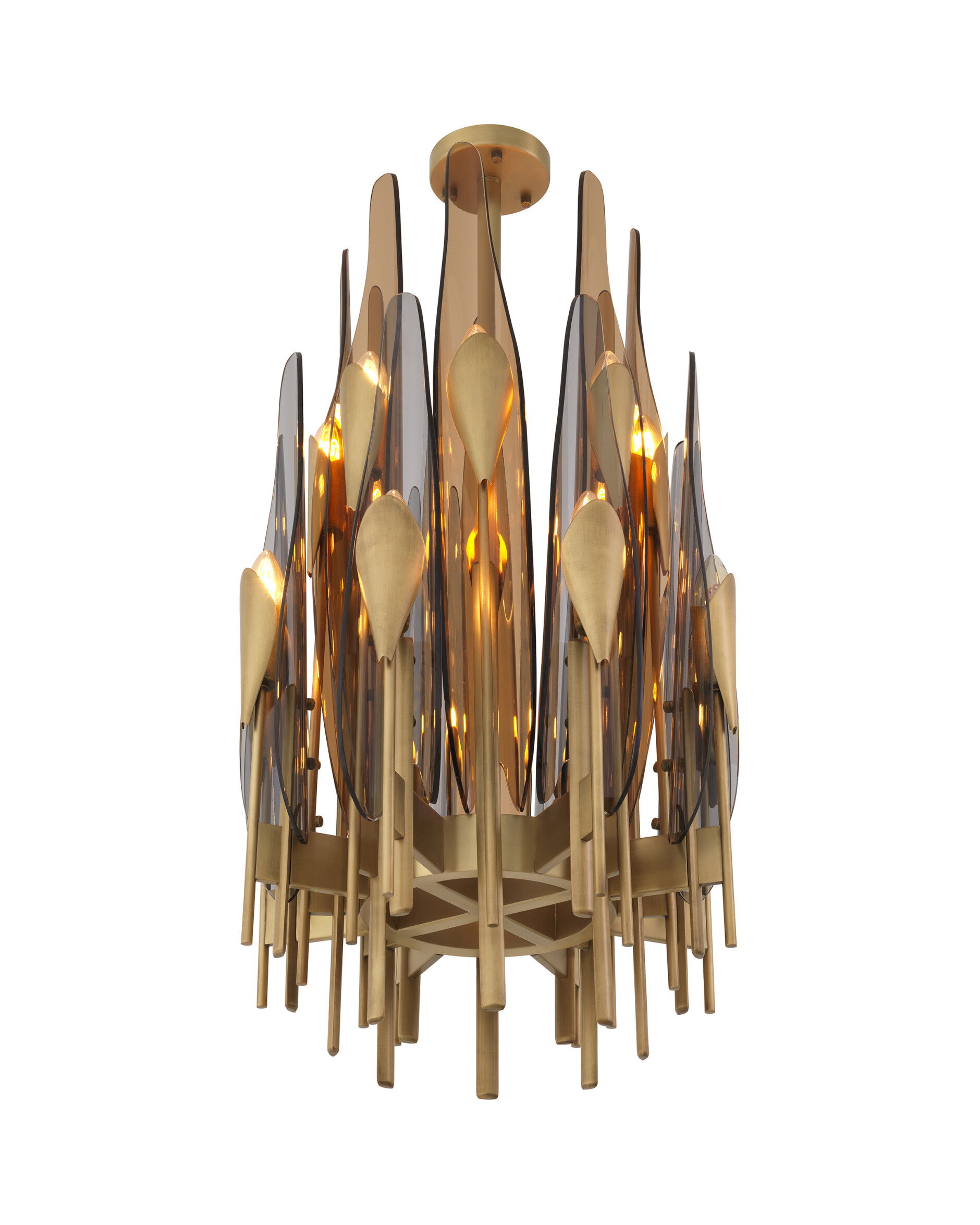 Sky takkrona antik mässing