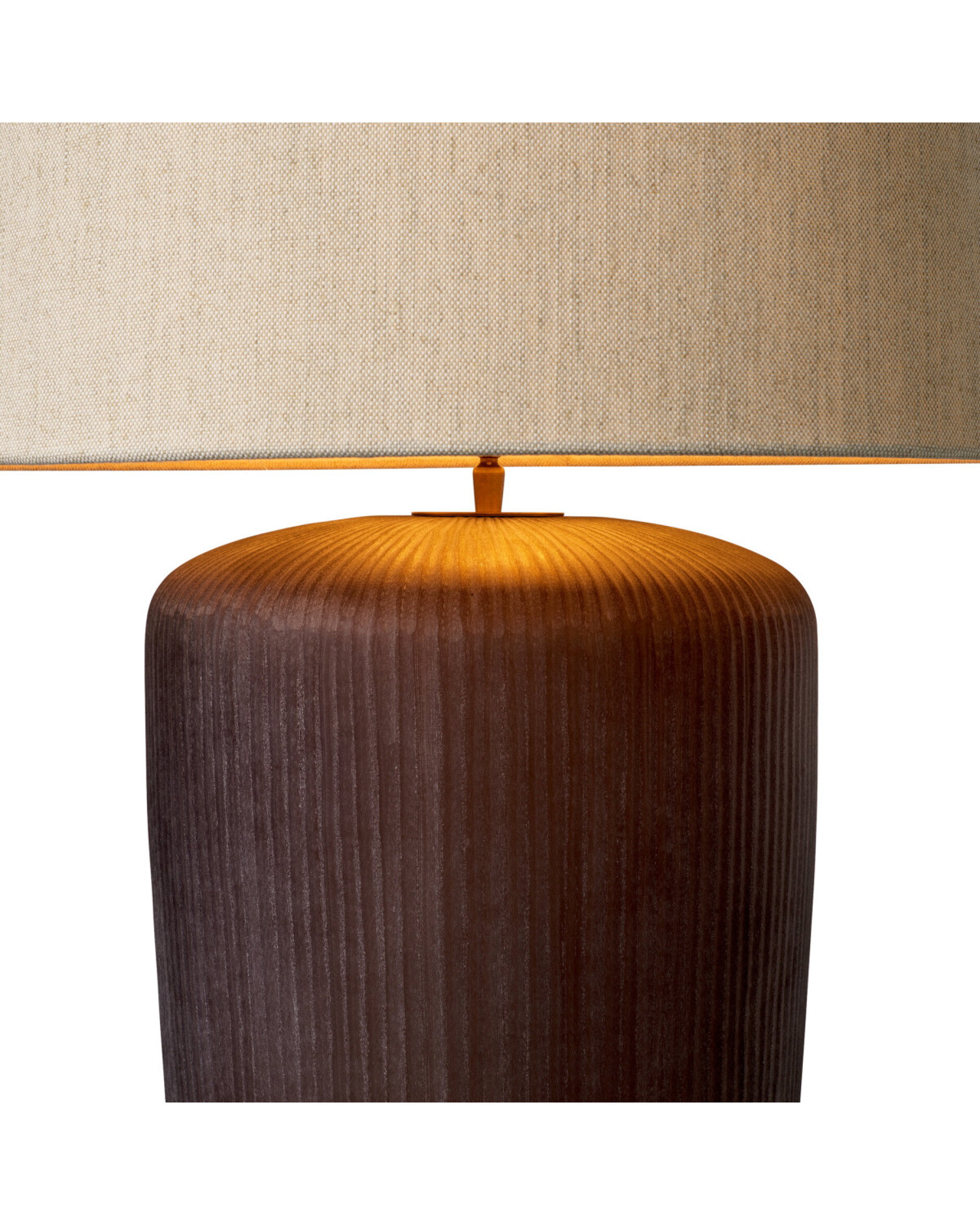 Isandro bordlampe brun