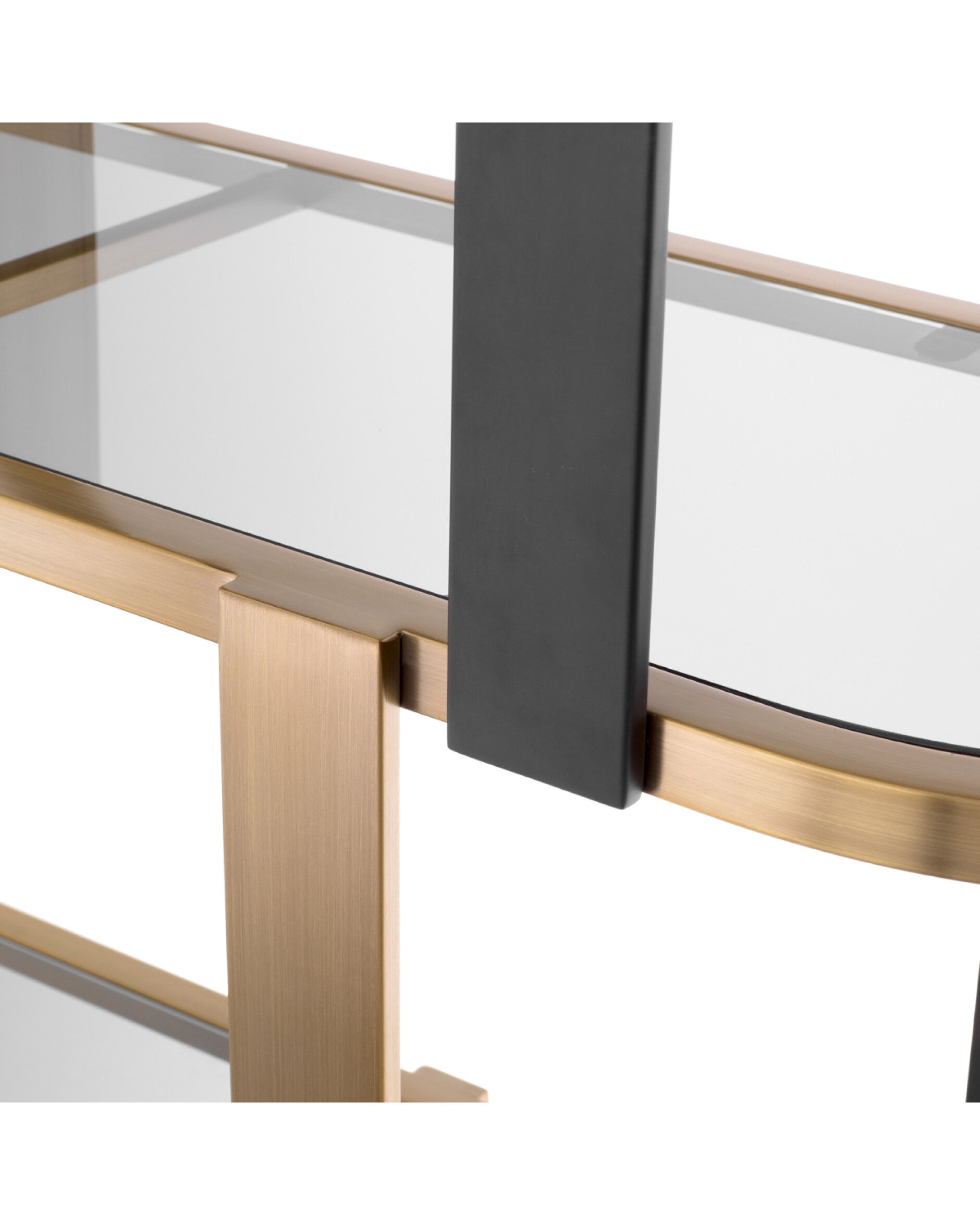 Clio hylla rund borstad mässing