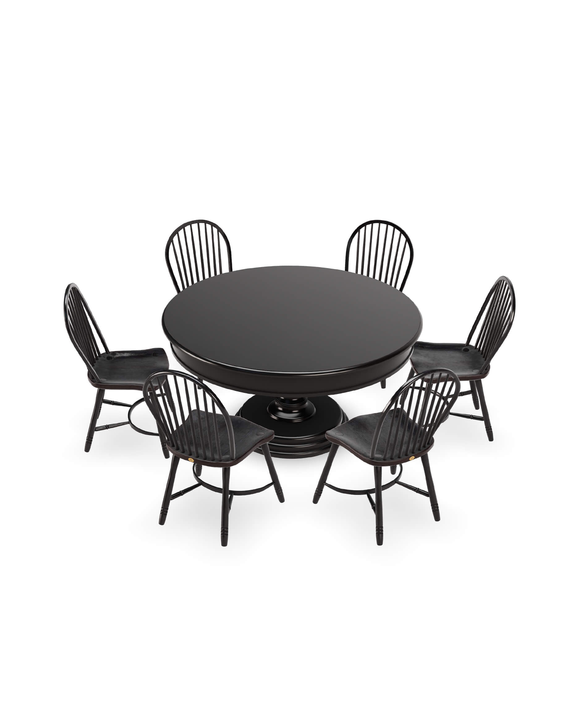 Cardiff matbord med Windsor pinnstol