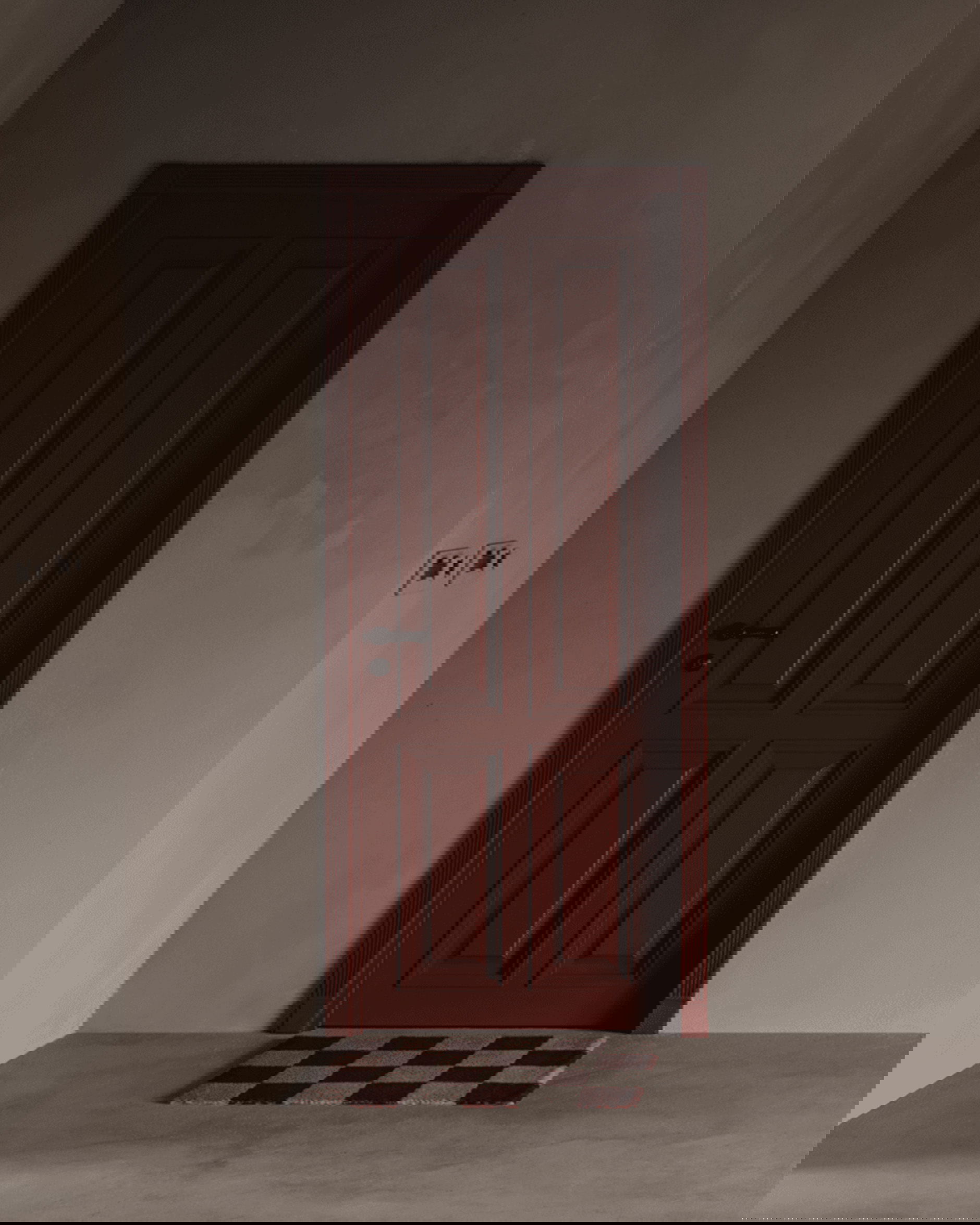 Doormat Square terracotta natural