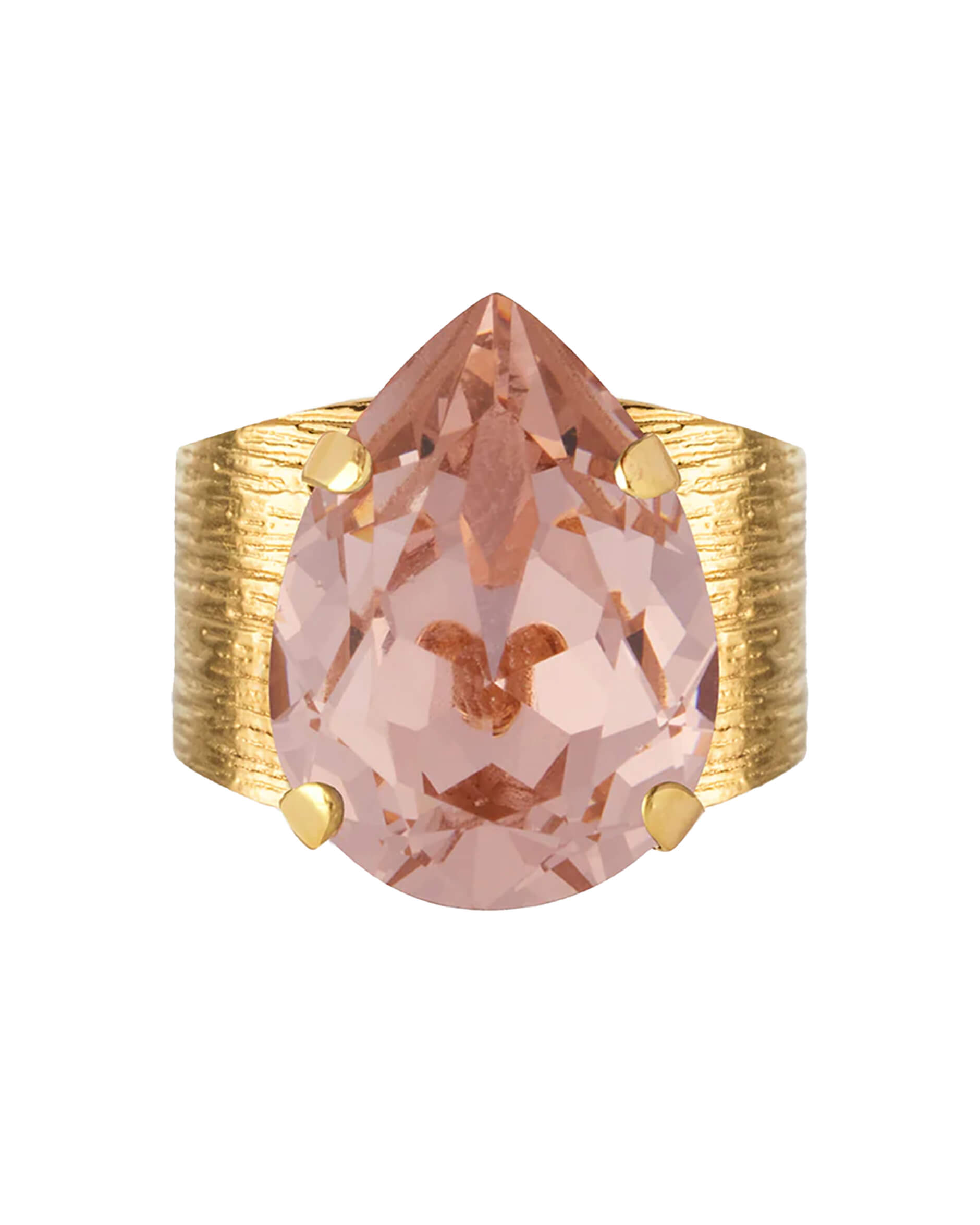 Classic Drop ring vintage rose