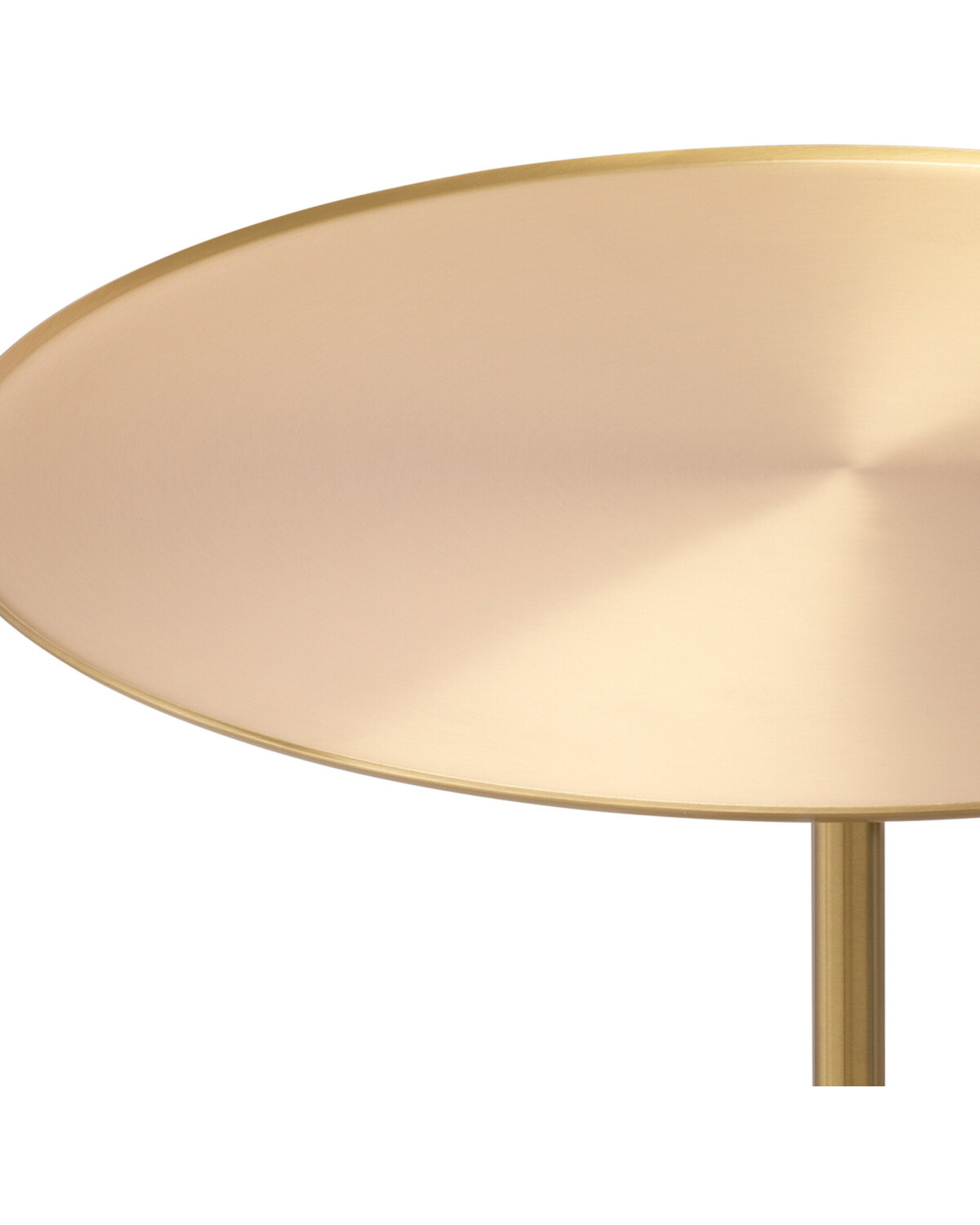 Cole Side Table brass/black