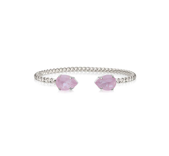 null - Mini Drop armbånd crystal rhodium