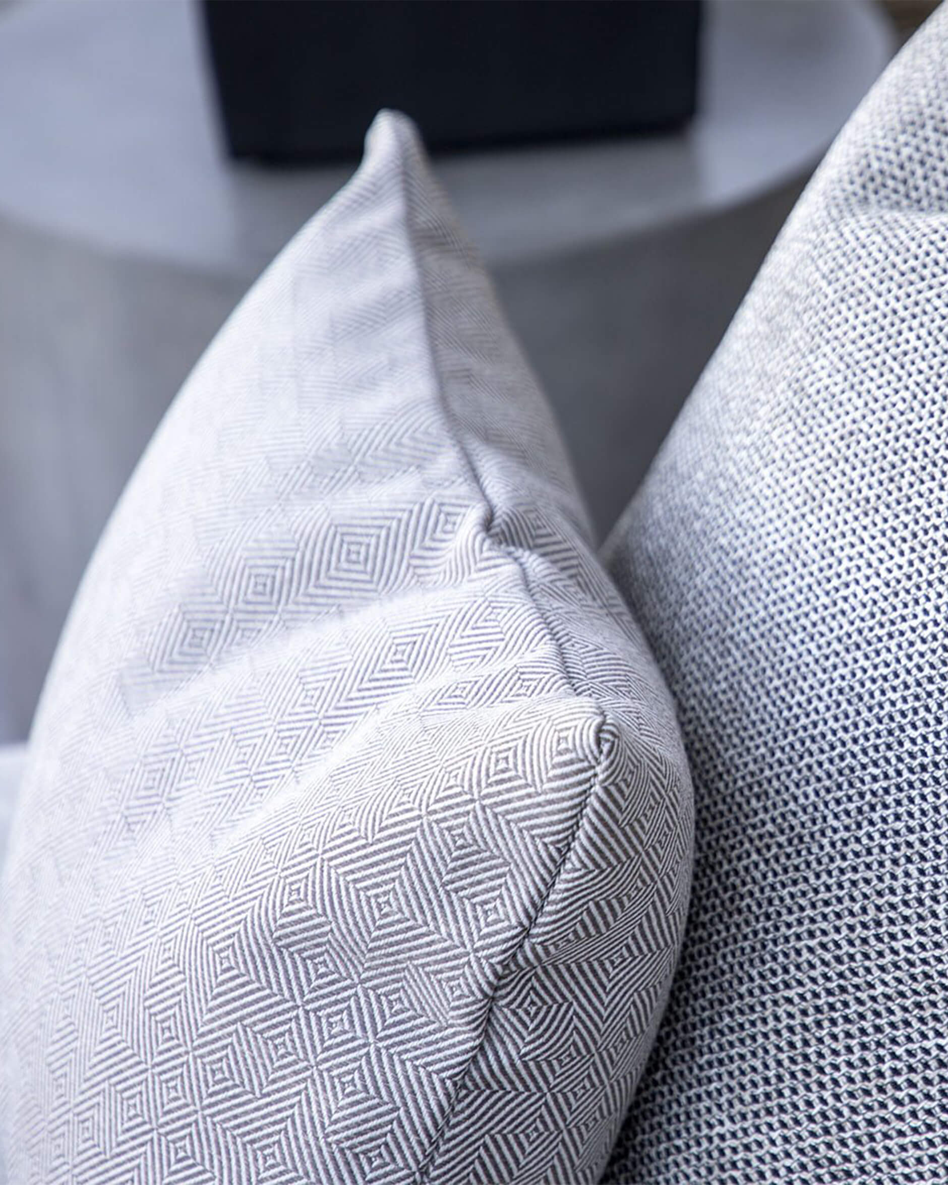 Montpellier Check kuddfodral taupe