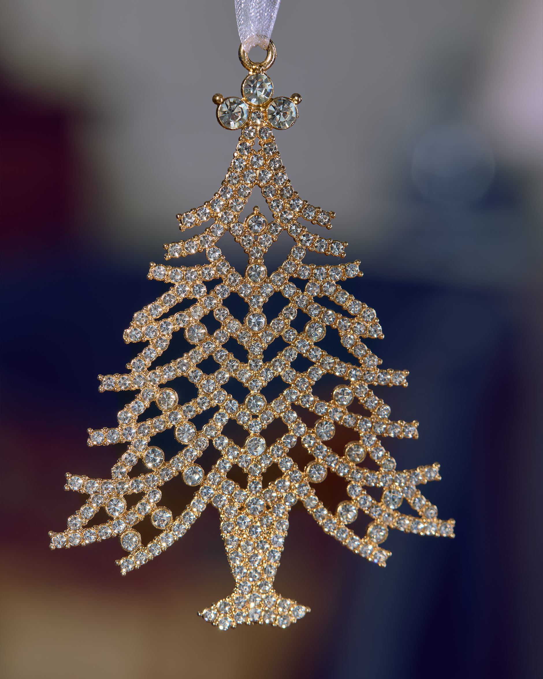 Frost kerstboomdecoratie goud