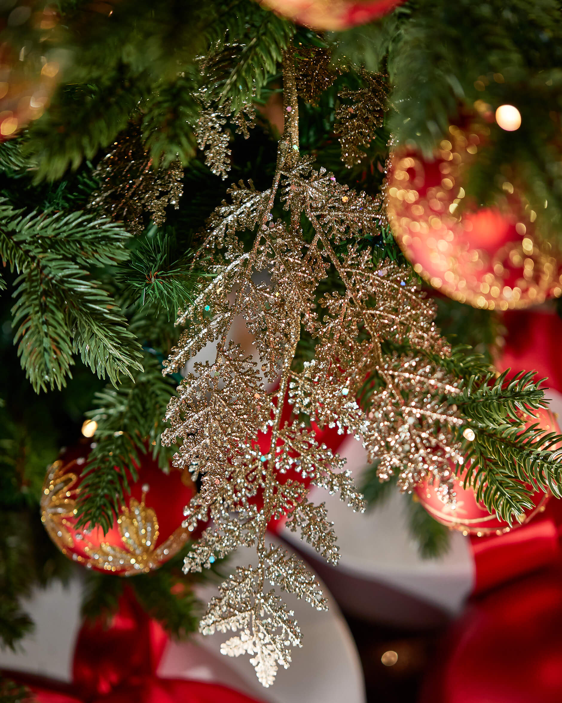 Tillion kvist juldekoration champagne