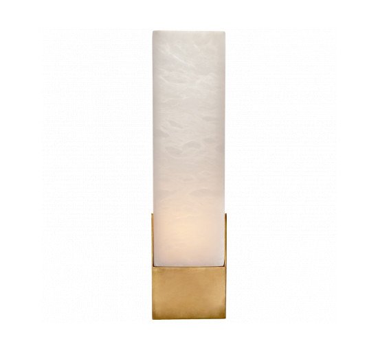 null - Covet Tall Box Bath Sconce Antique-Burnished Brass
