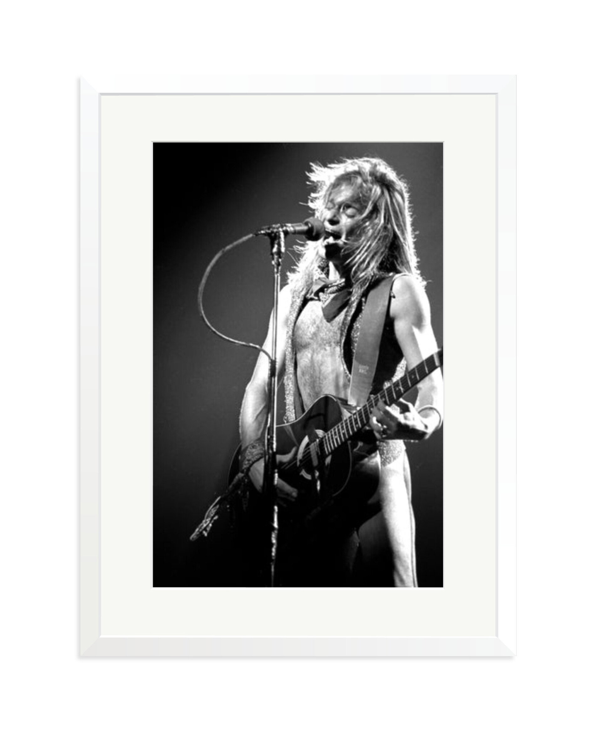 David Lee Roth of Van Halen 1981 White / XL