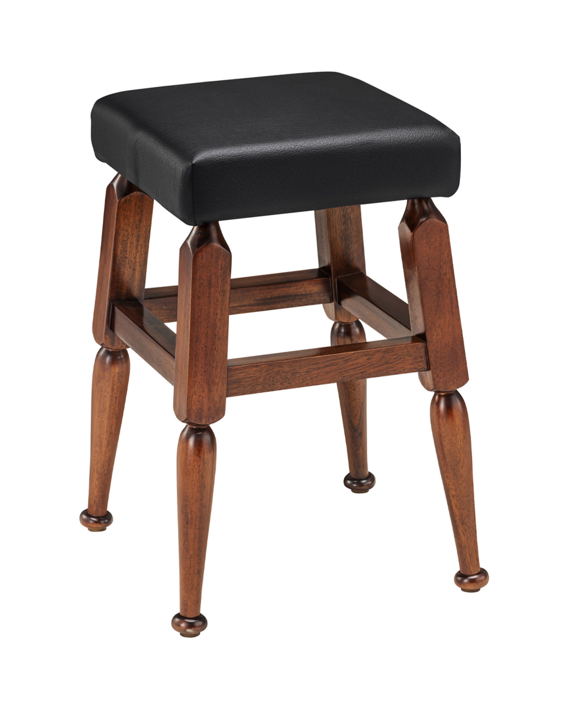 Mayan Low Barstool, Black
