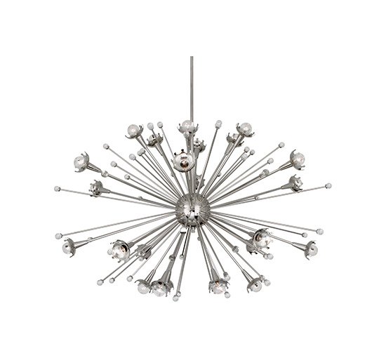 Sputnik chandelier nickel