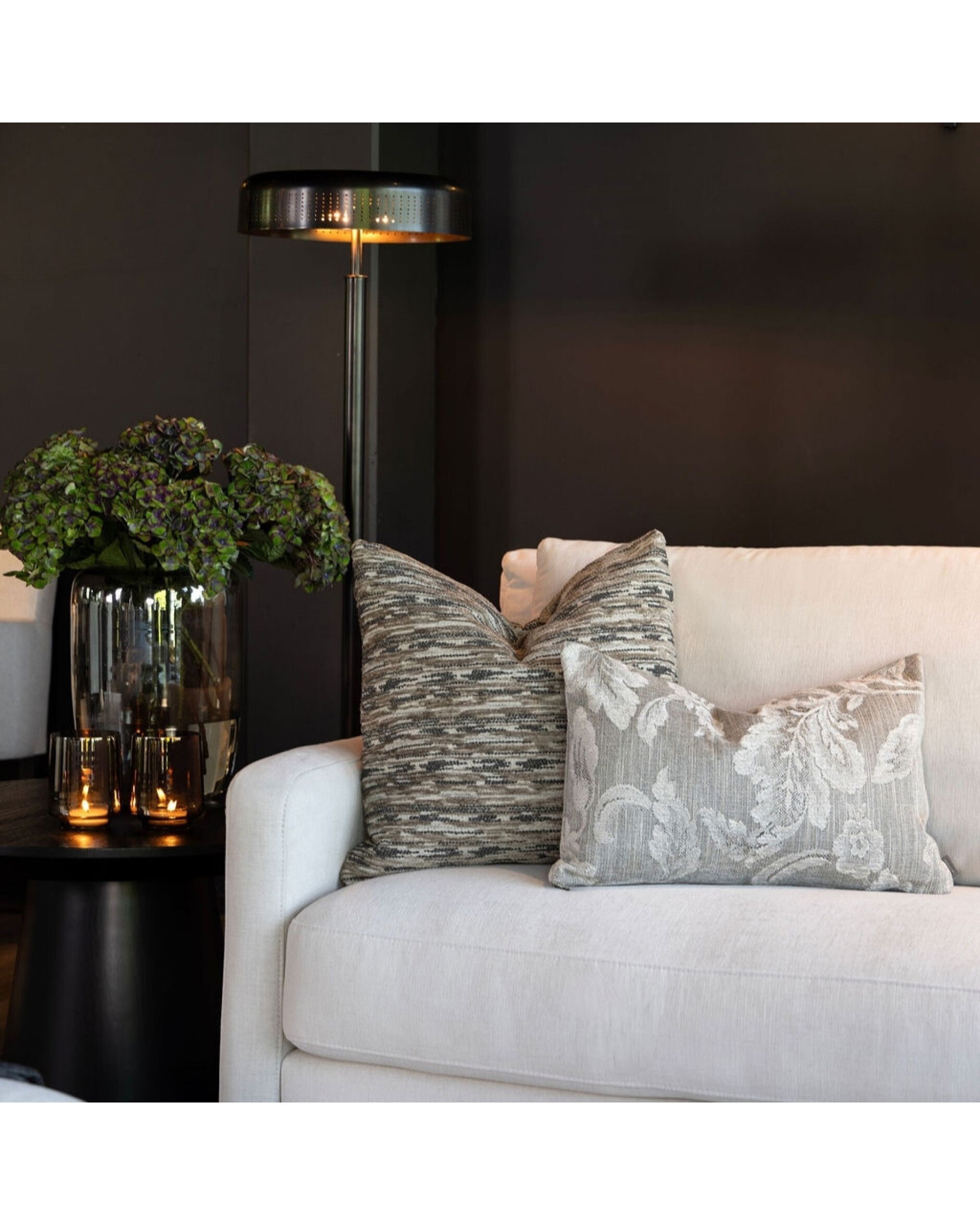 Serena melange pudebetræk oyster