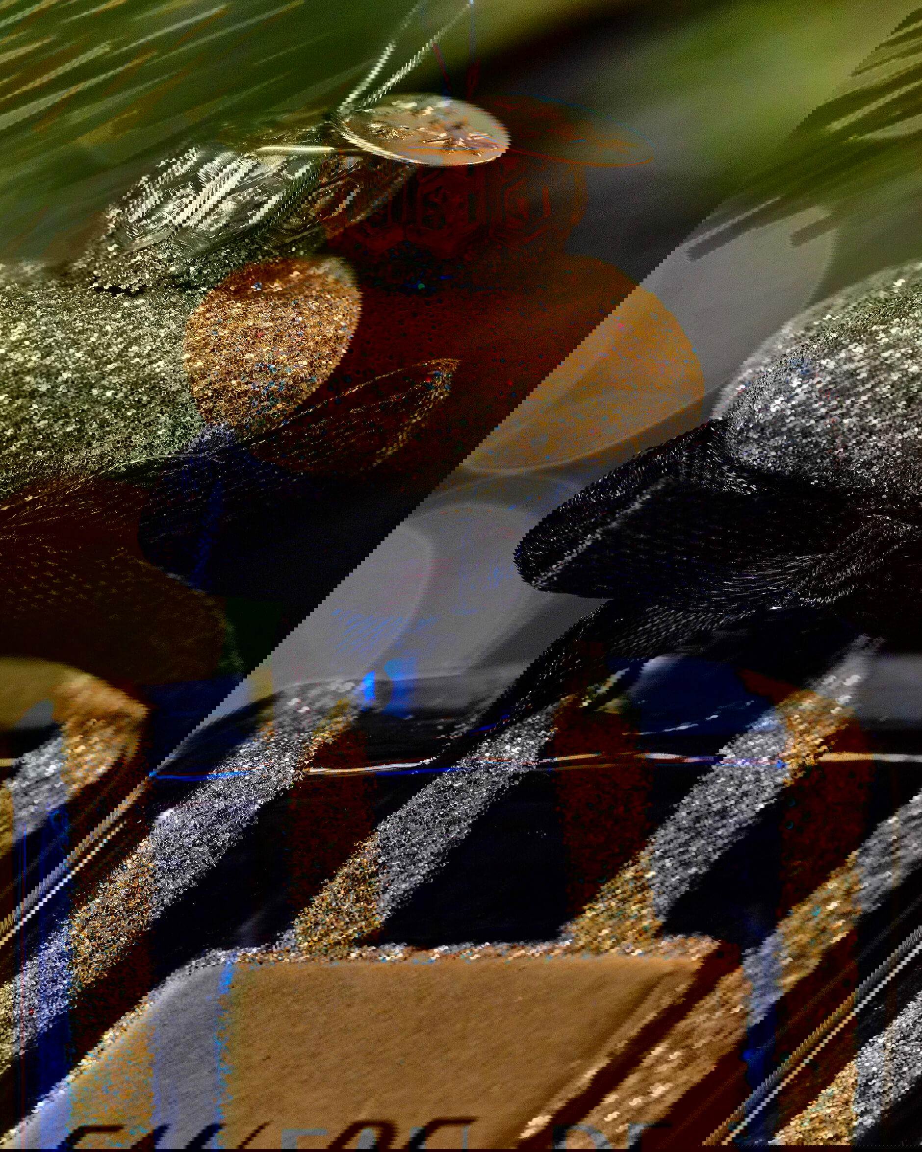 Donna-joulukoriste, parfyymipullo, sininen