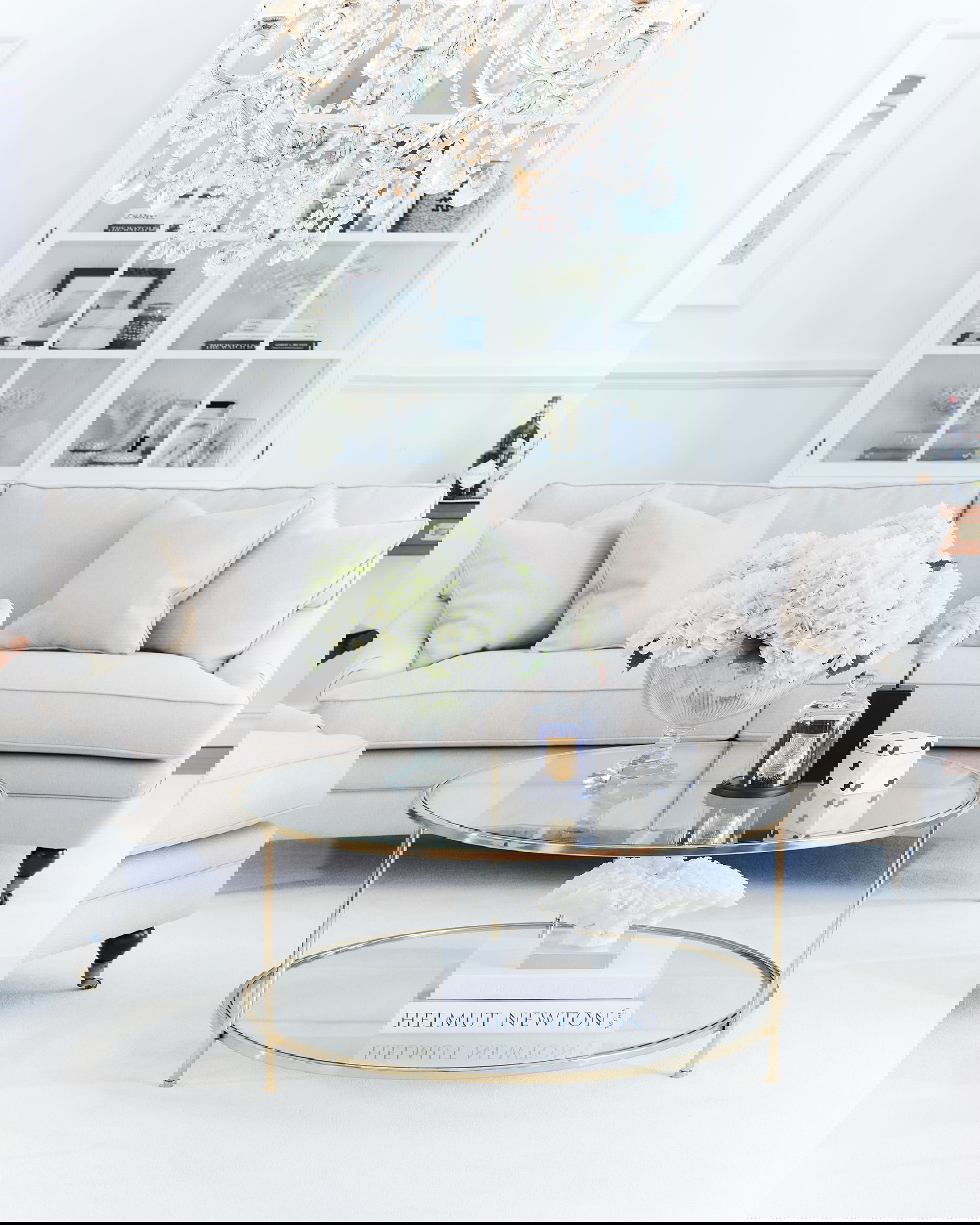 Sphere Table - Kultapinnoitettu kirkasta lasia OUTLET