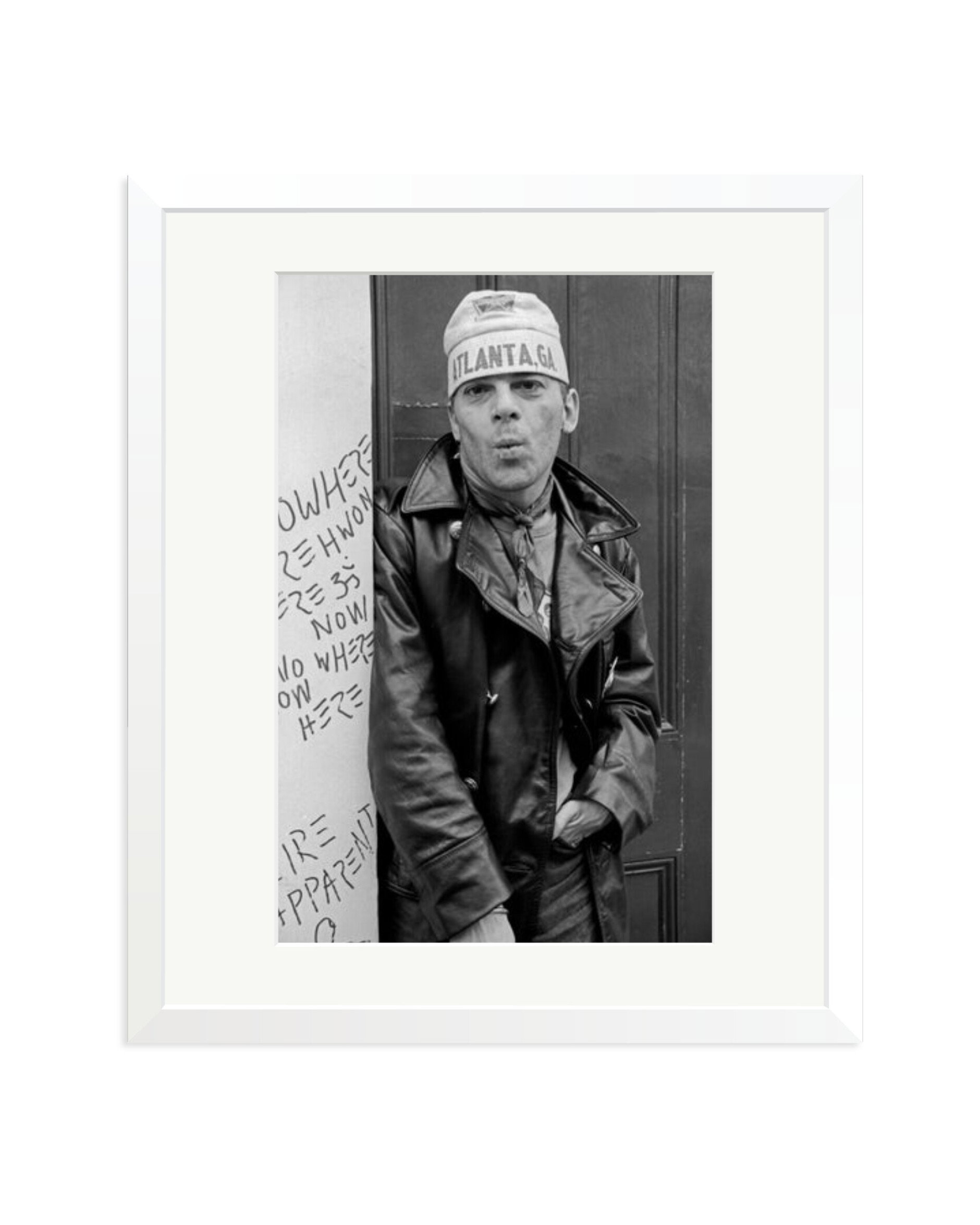 Ian Dury Outside Stiff Records 1978 London White / Large