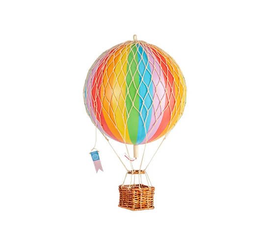 Rainbow - Travels Light luftballong svart/guld
