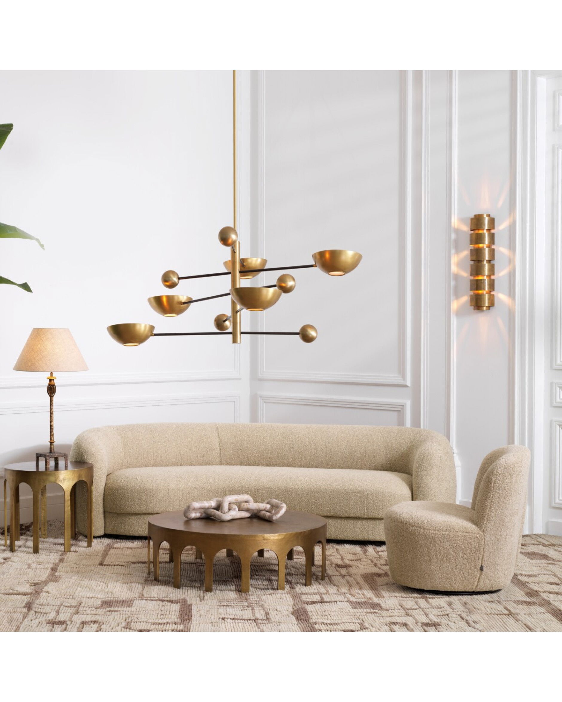 Blaine soffa bouclé sand