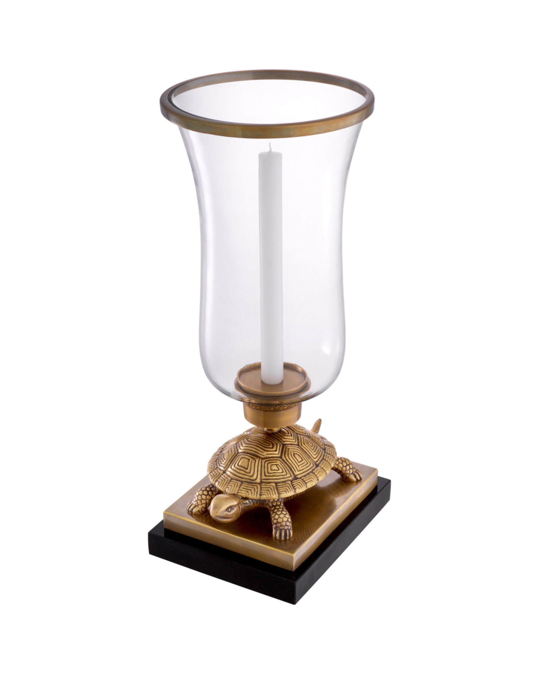 Tortoise lyhty vintage brass