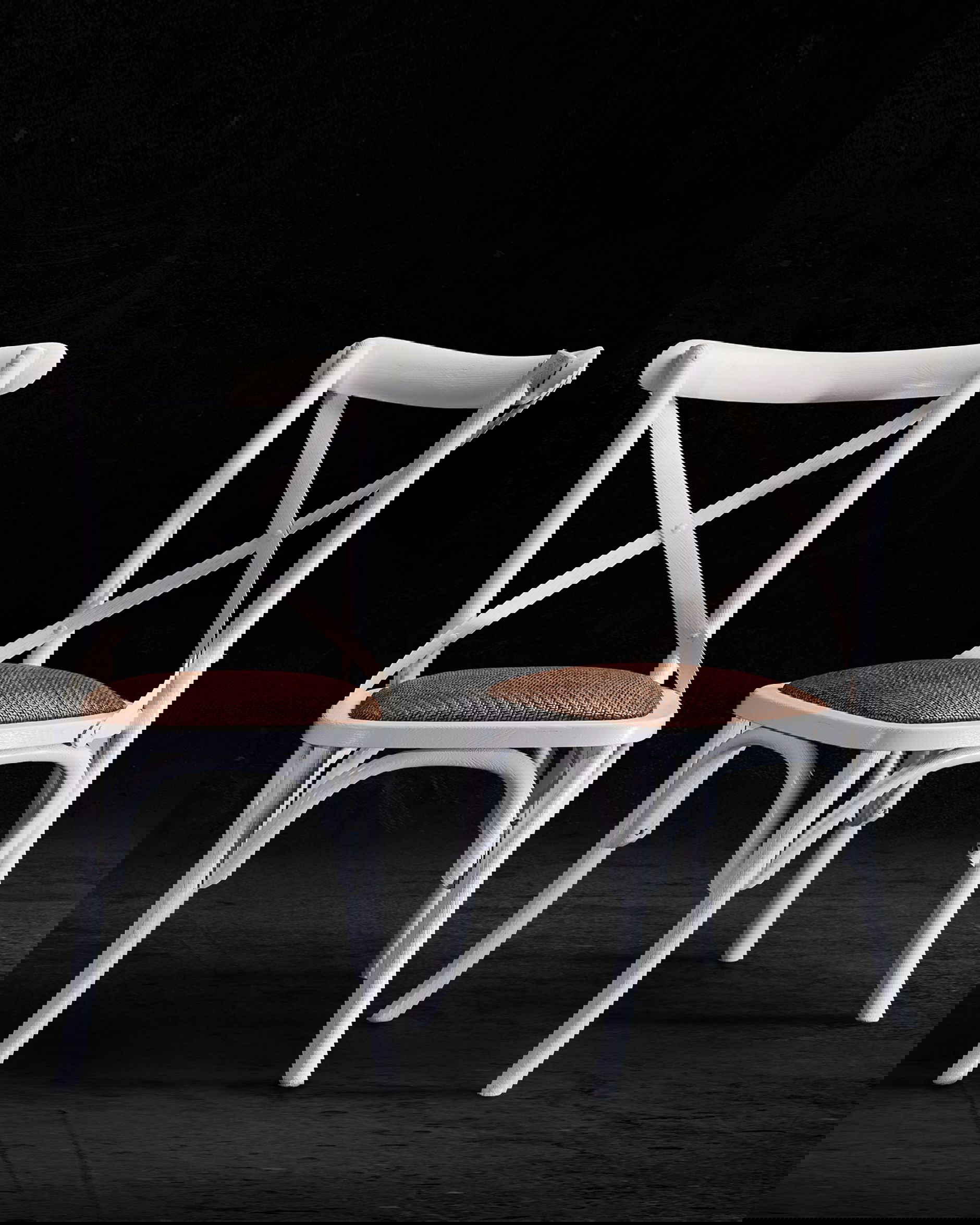 Newport Cross matstol vit