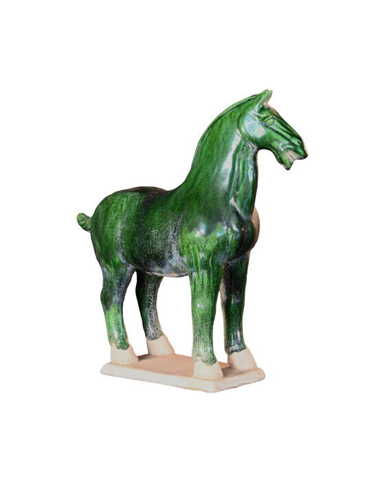 Tang Horse Sculpture Green