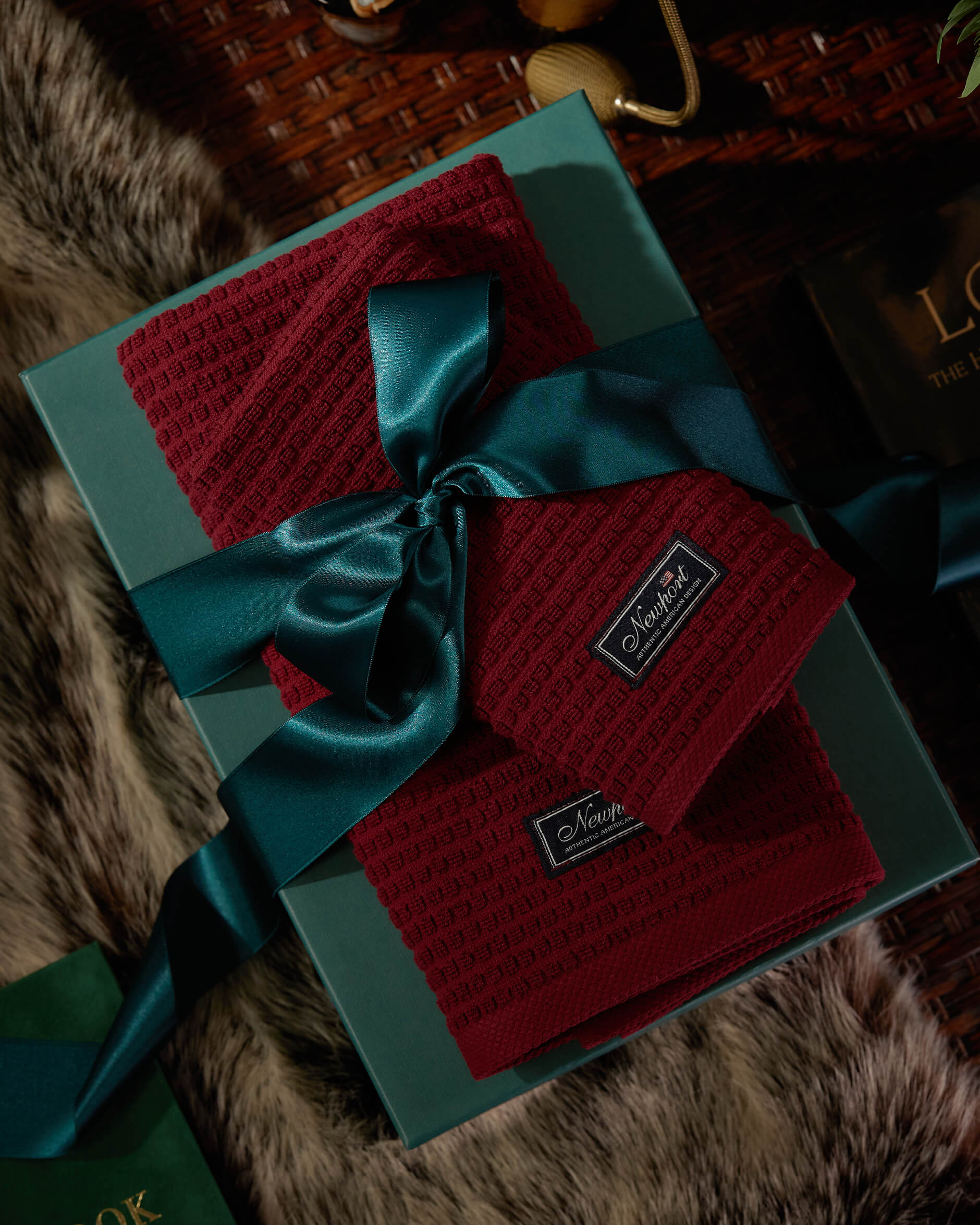 Fisher Island Towel Ruby