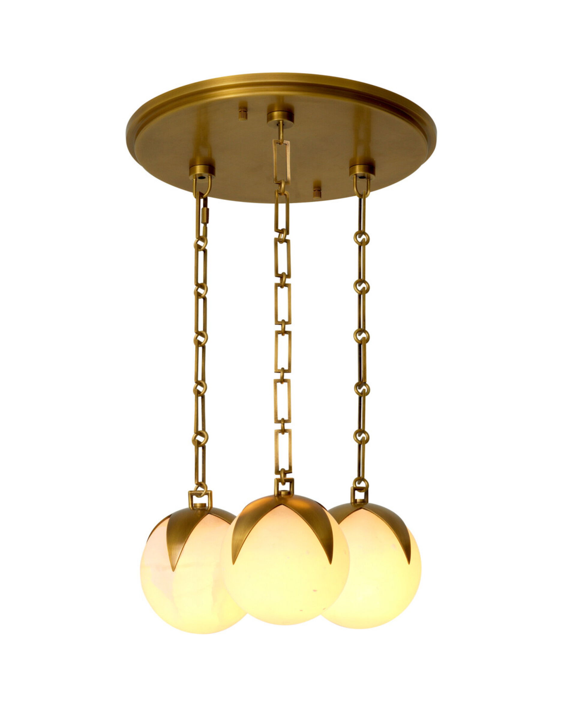 Alesa kroonluchter antiek messing