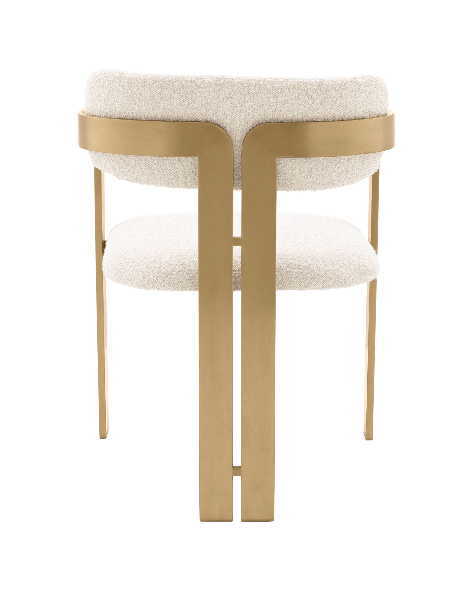 Donato matstol bouclé cream