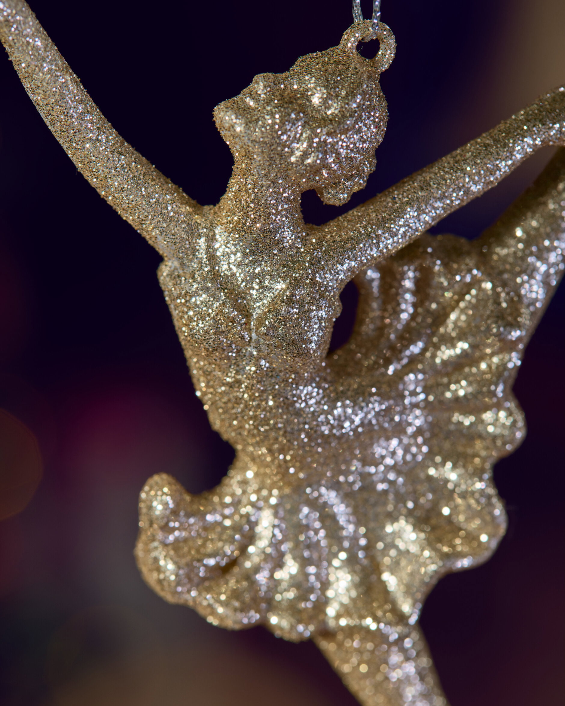 Ballerina Christmas Ornament Champagne