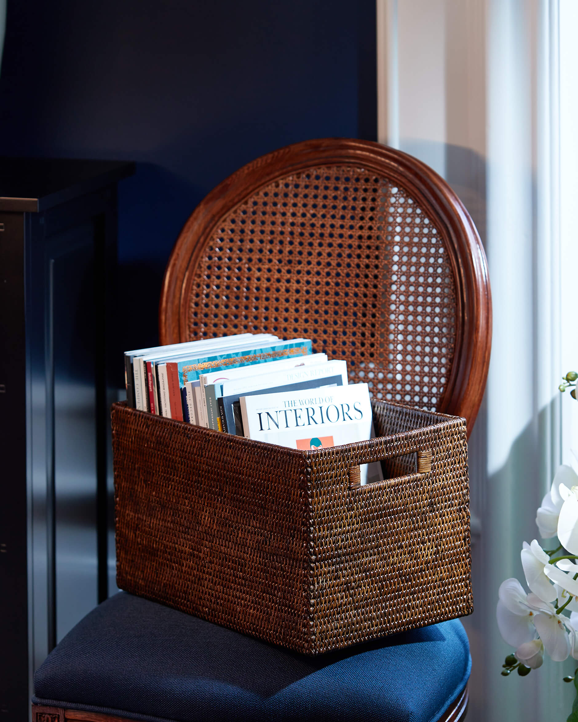 Cognac tidningskorg rotting