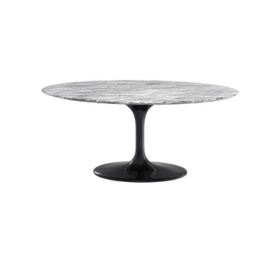 Grijs - Dining table Solo grey faux marble