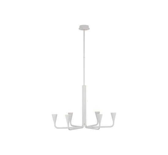 null - Brassica Chandelier White Large